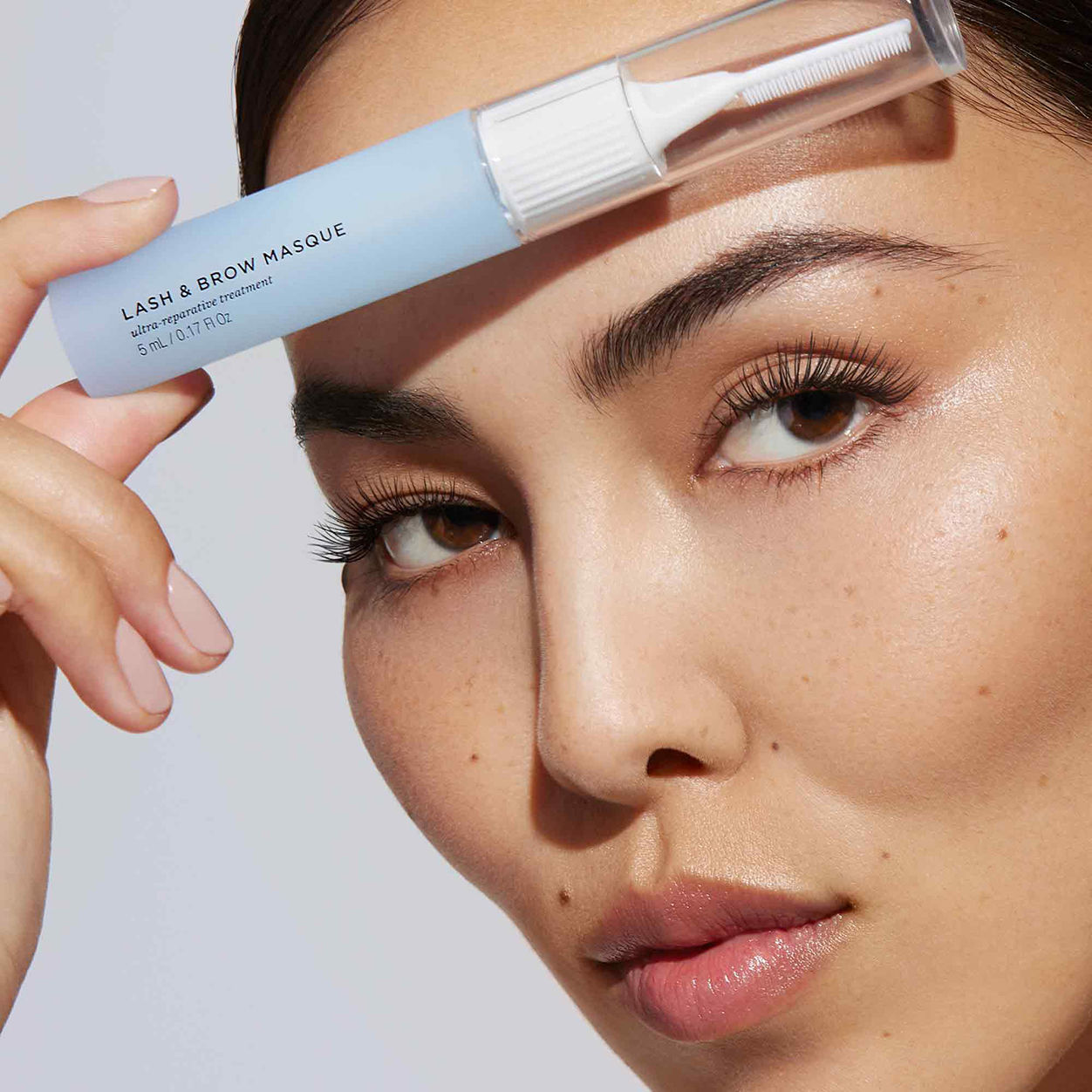 Model image of RevitaLash Lash and Brow Masque