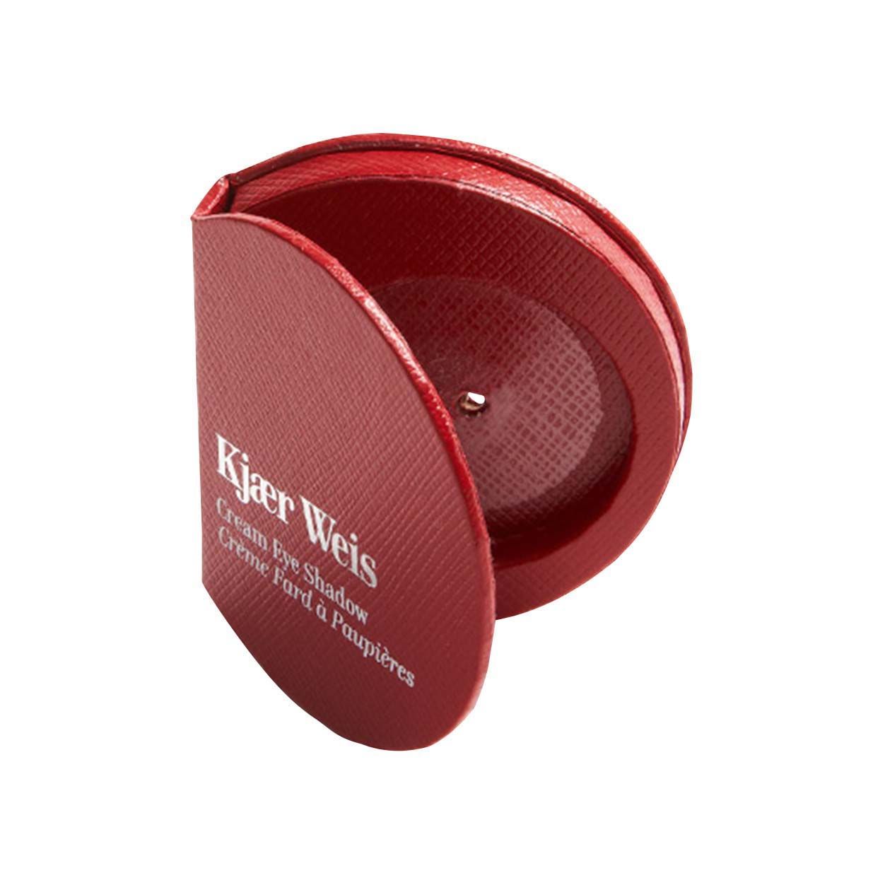 Image of an open Kjaer Weis Red Edition Cream Eye Shadow Compact
