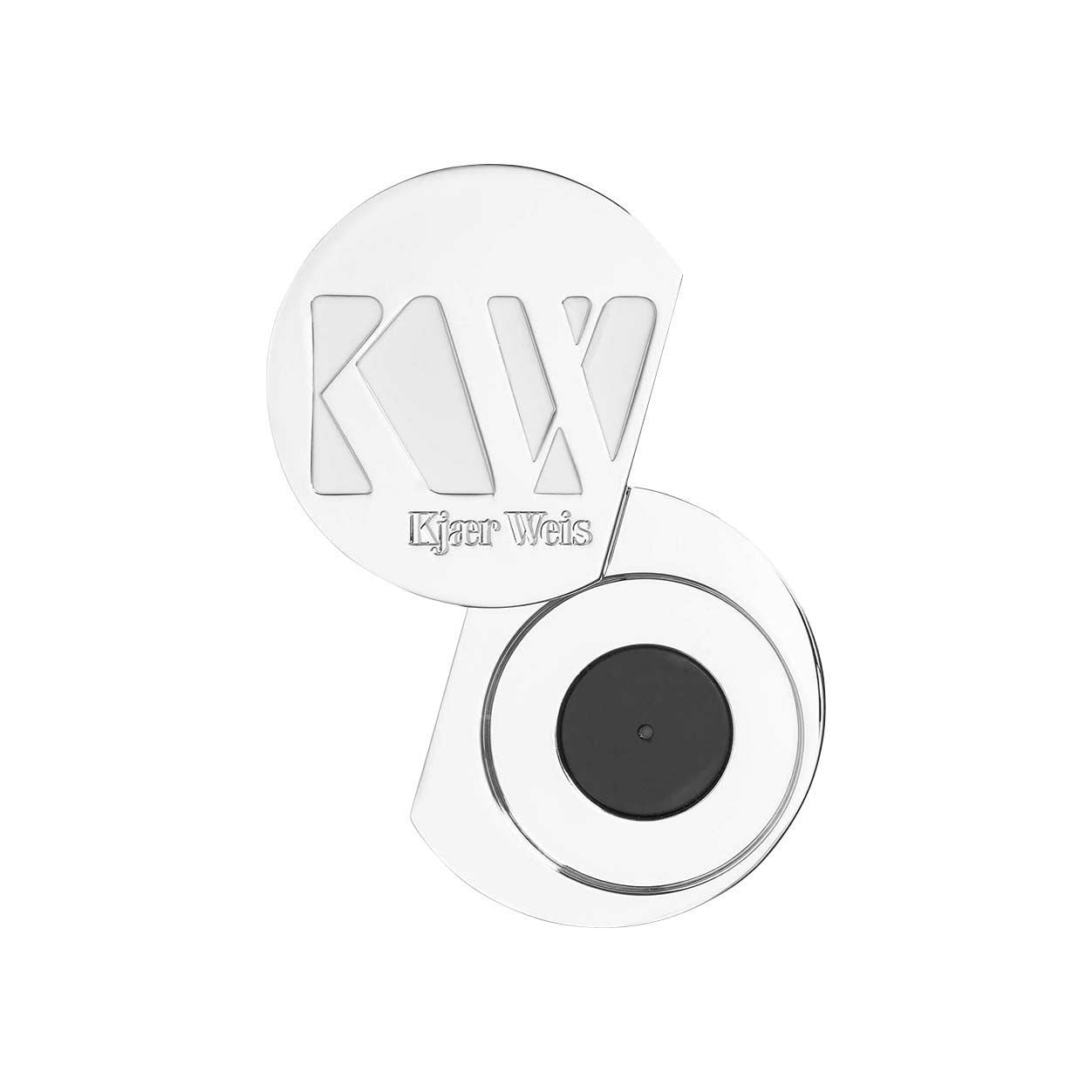 Image of an open Kjaer Weis Iconic Edition Quadrant Eye Shadow Case