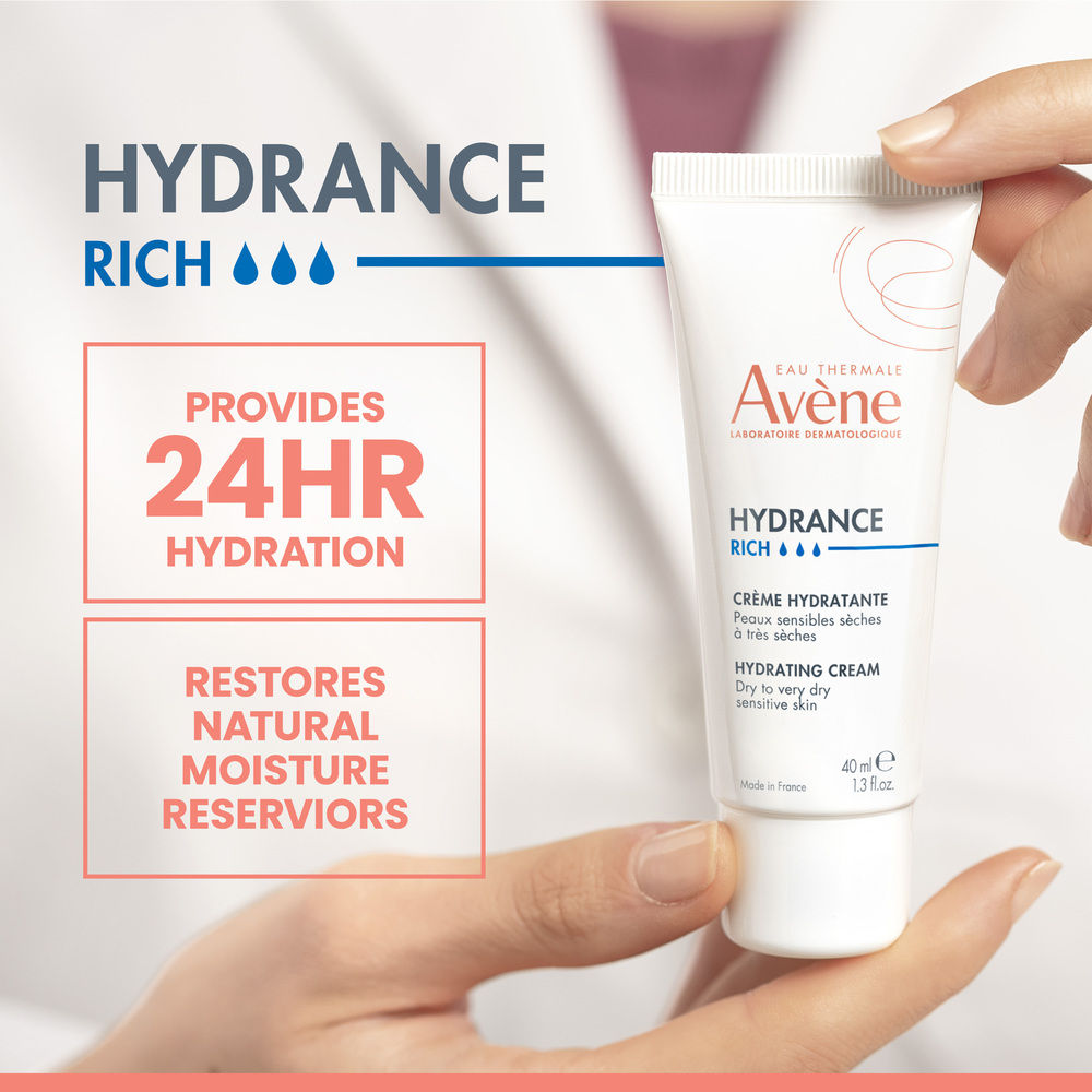 Lifestyle image of Avène Hydrance Rich Hydrating Cream