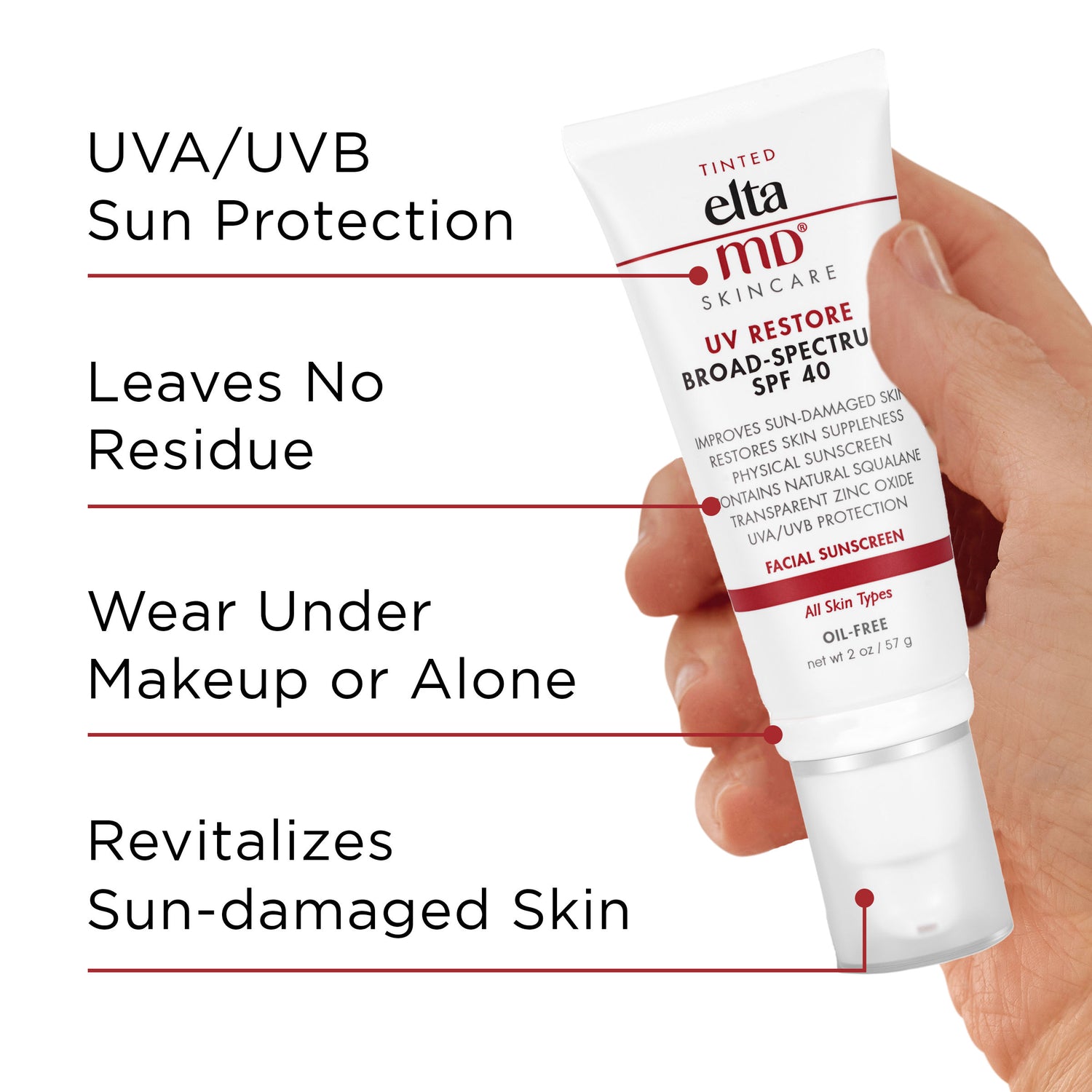 Information related to EltaMD UV Restore Broad-Spectrum Facial Sunscreen SPF 40