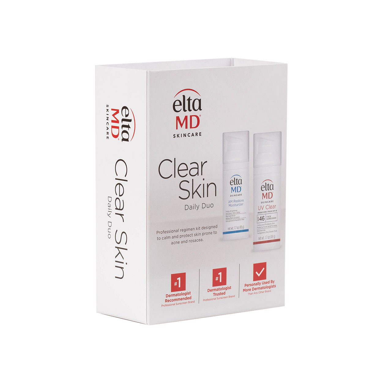 Image of the EltaMD Clear Skin Daily Duo Kit box