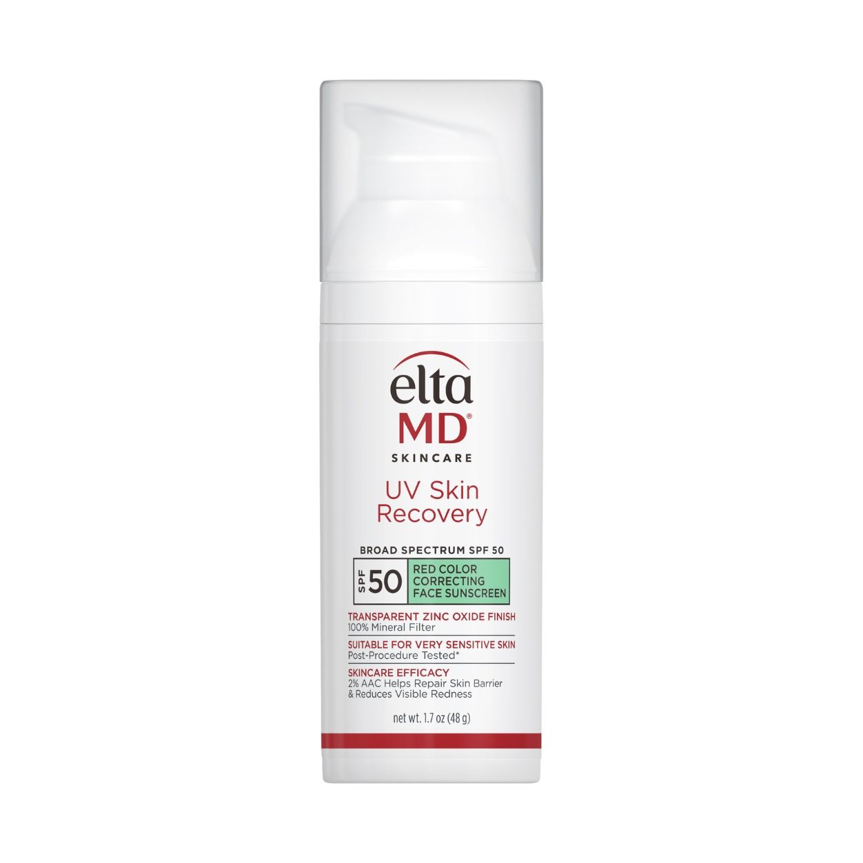 EltaMD UV Skin Recovery Red Color Correcting Green Tint Broad Spectrum SPF 50 main image