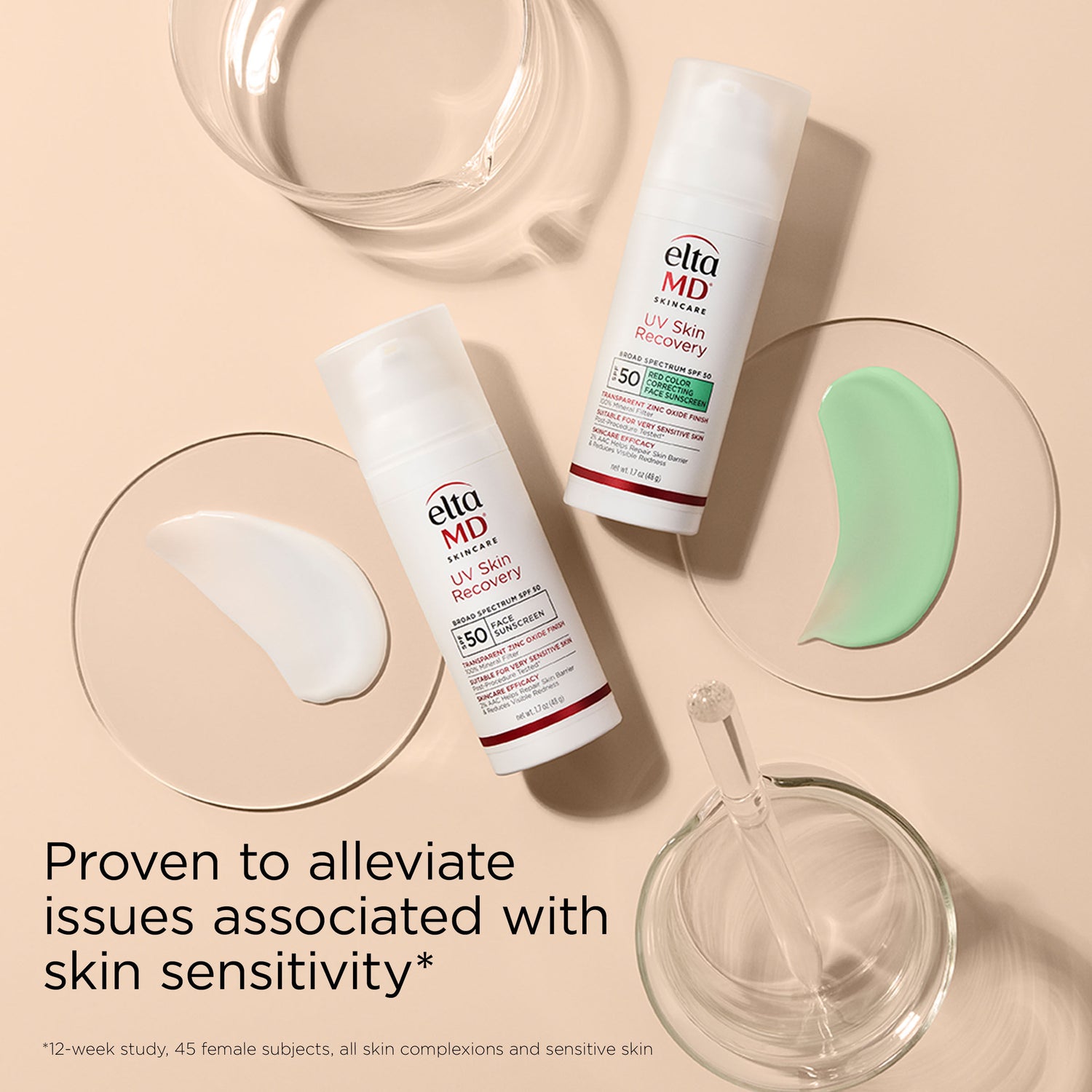 Information related to EltaMD UV Skin Recovery Red Color Correcting Green Tint Broad Spectrum SPF 50