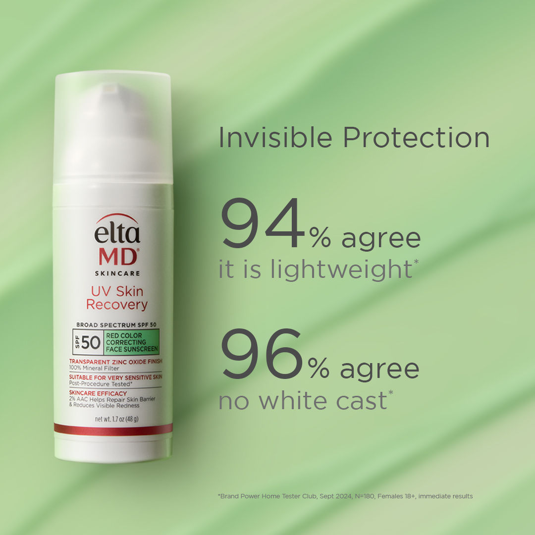 Information related to EltaMD UV Skin Recovery Red Color Correcting Green Tint Broad Spectrum SPF 50