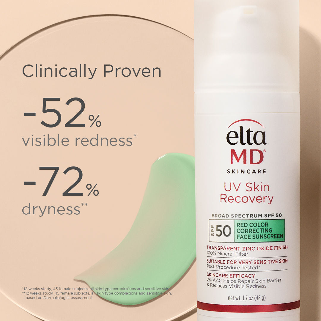 Information related to EltaMD UV Skin Recovery Red Color Correcting Green Tint Broad Spectrum SPF 50