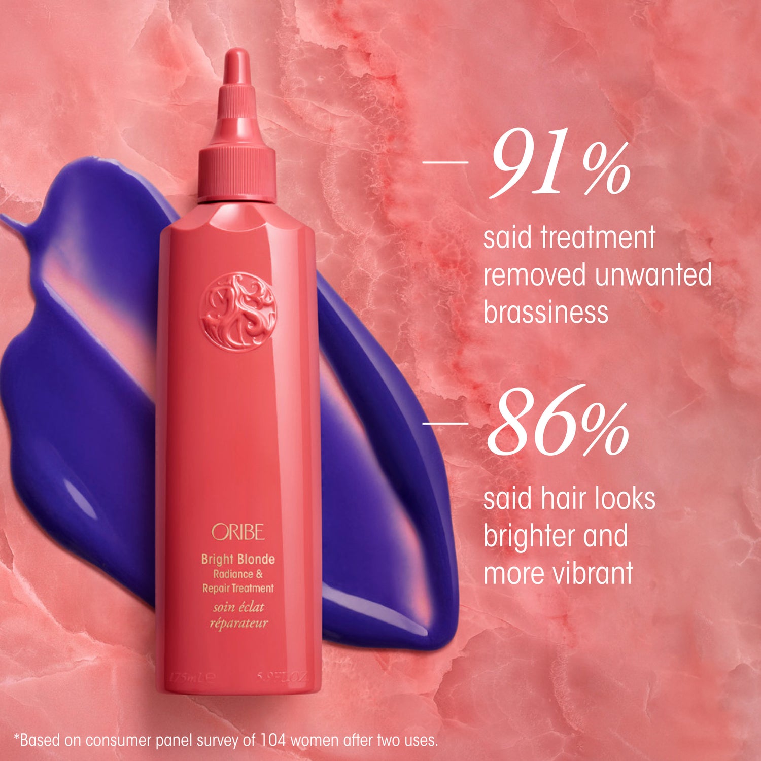 Oribe Bright Blonde Radiance & Repair Treatment infographics image 2 . This product is for blonde hair