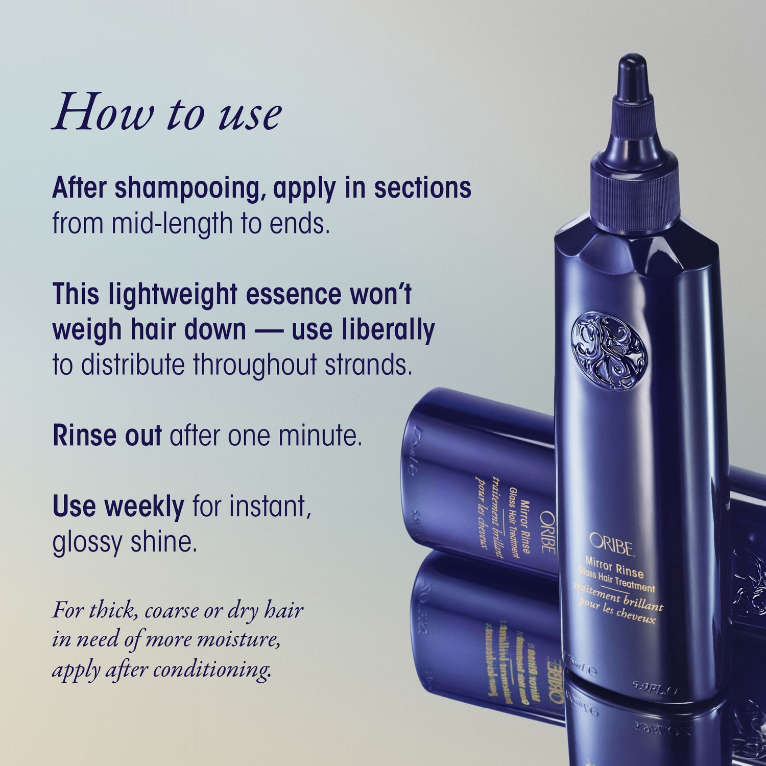 Information related to Oribe Mirror Rinse Glass Hair Treatment