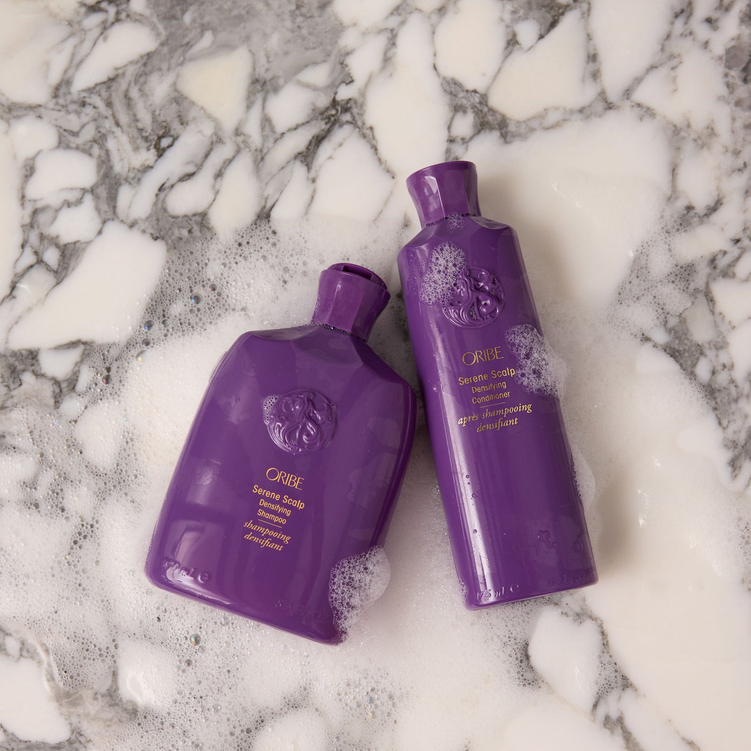 Top-view image of Oribe Serene Scalp Densifying Shampoo