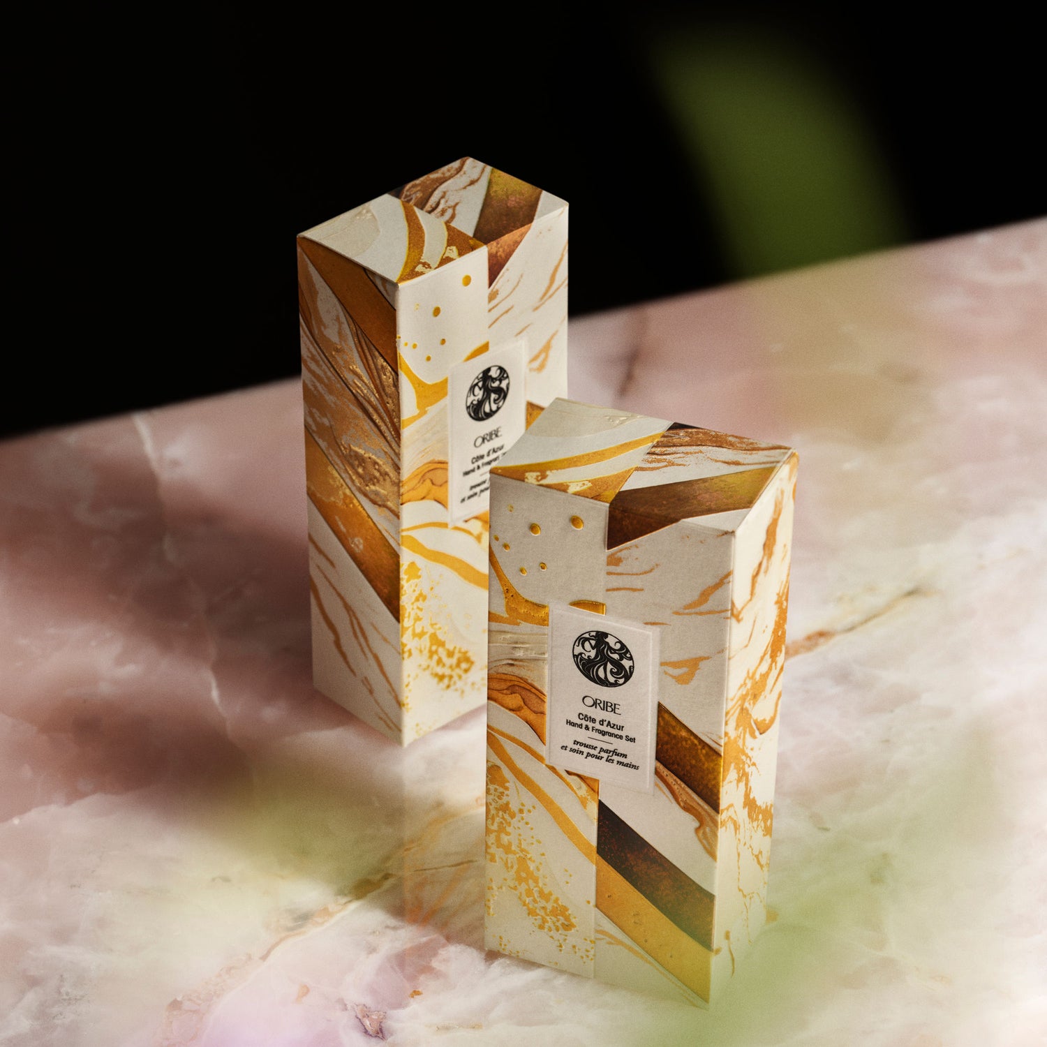 Lifestyle image of Oribe Côte d'Azur Hand & Fragrance Set (Limited Edition)