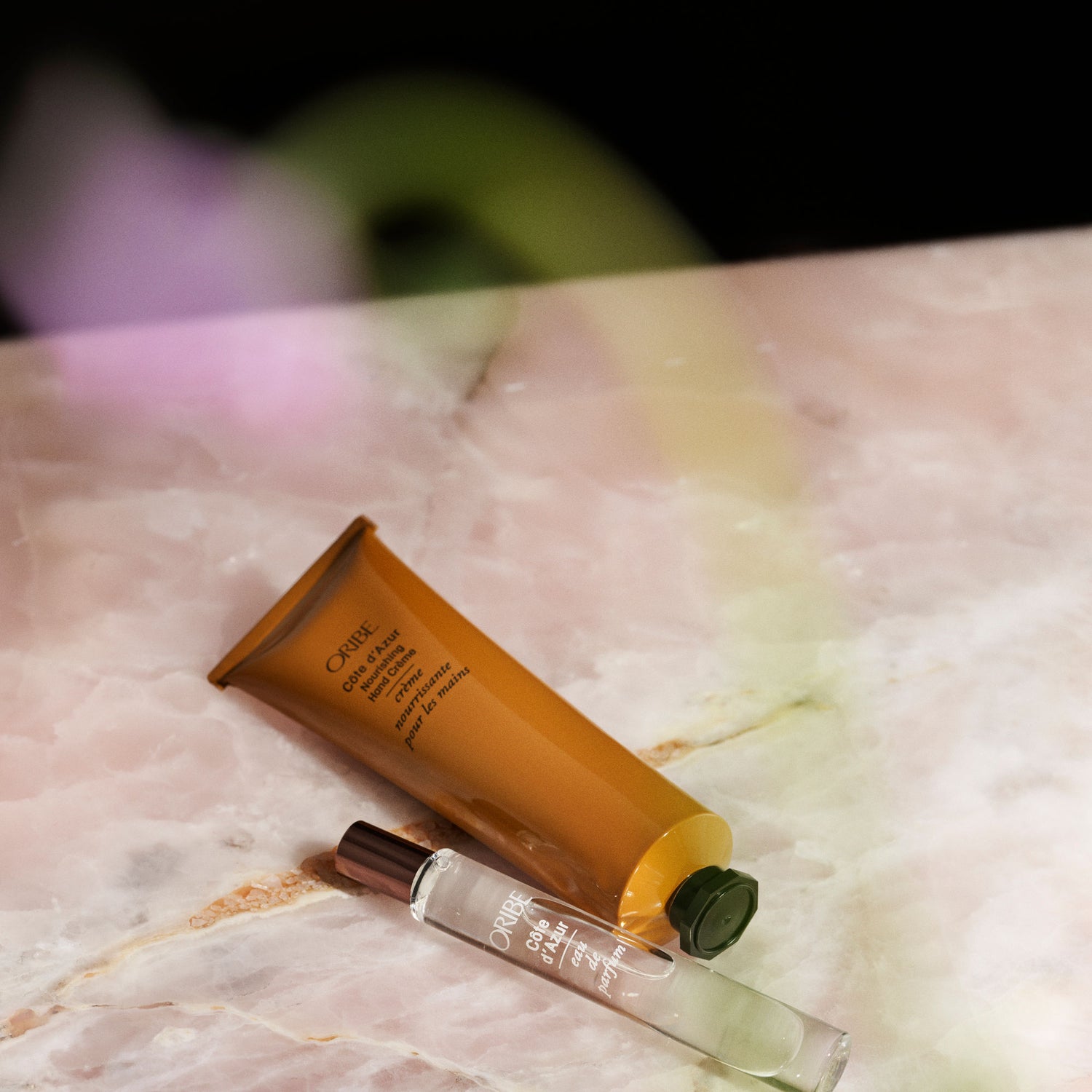 Lifestyle image of Oribe Côte d'Azur Hand & Fragrance Set (Limited Edition)