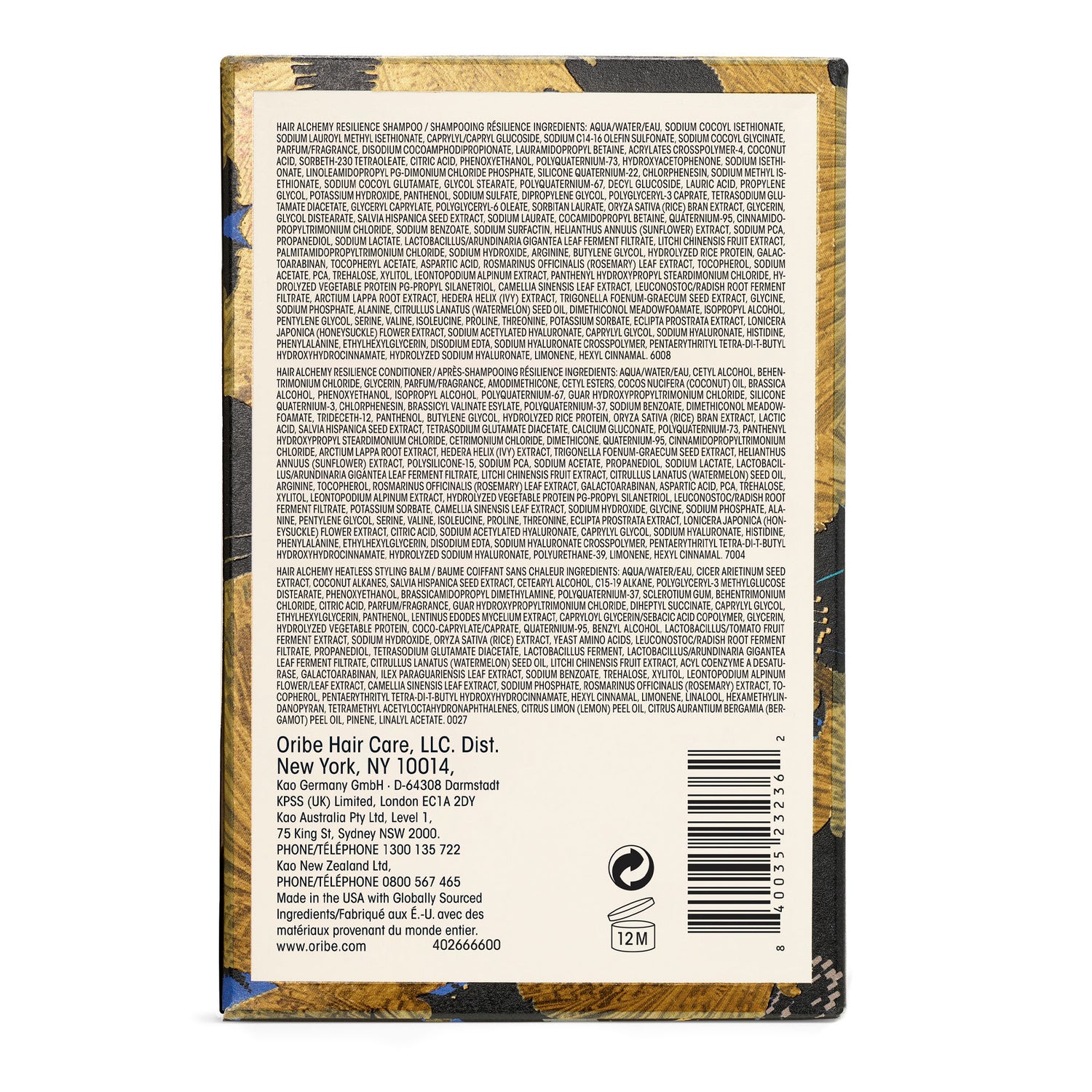 Back image of Oribe Hair Alchemy Heatless Styling Gift Set (Limited Edition)