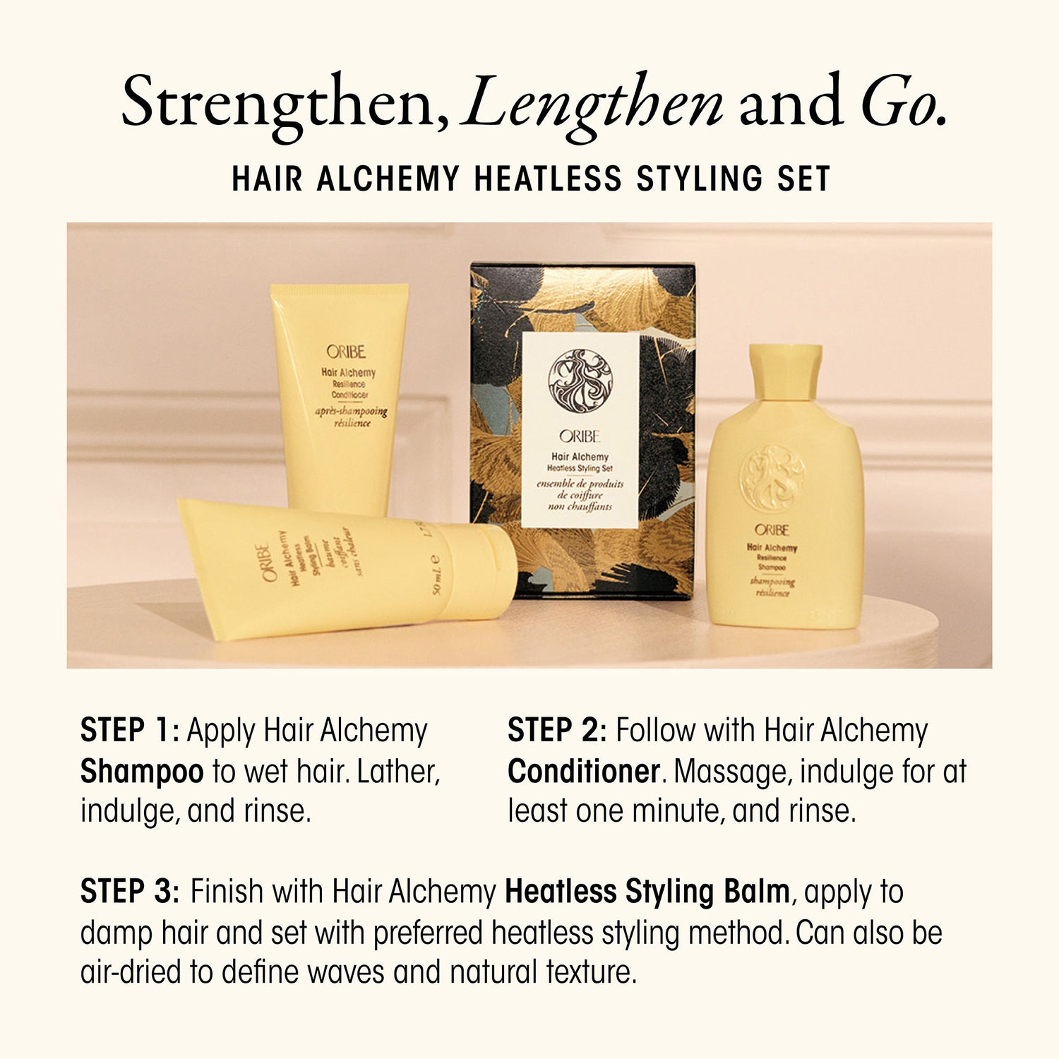 Information related to Oribe Hair Alchemy Heatless Styling Gift Set (Limited Edition)