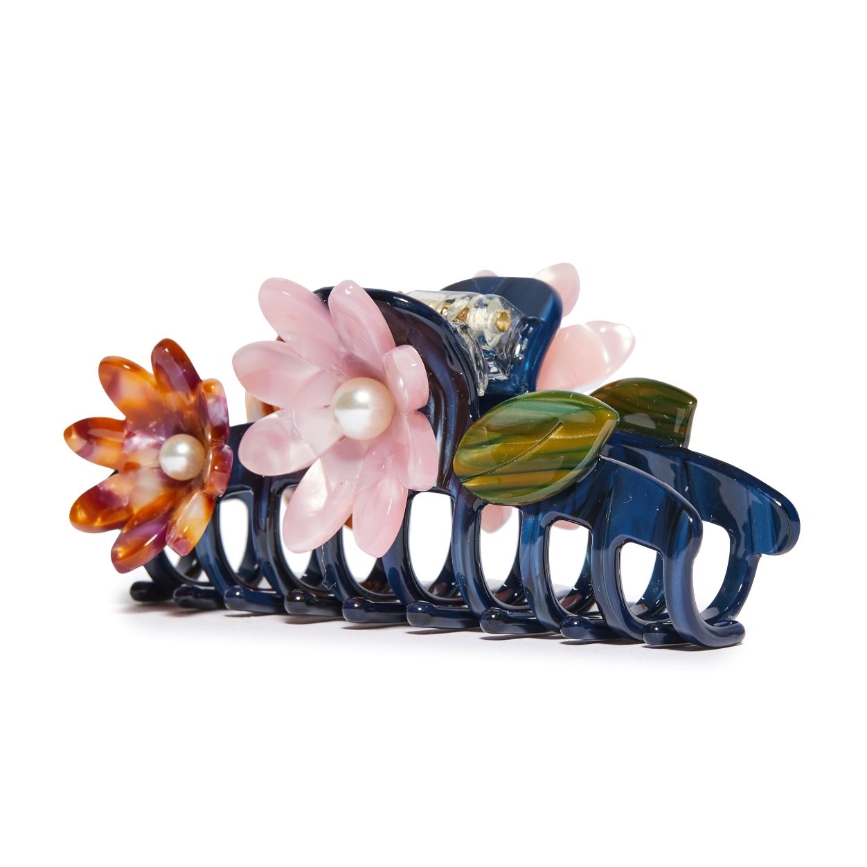 Side image of Lele Sadoughi Sunset Fields Petunia Claw Clip