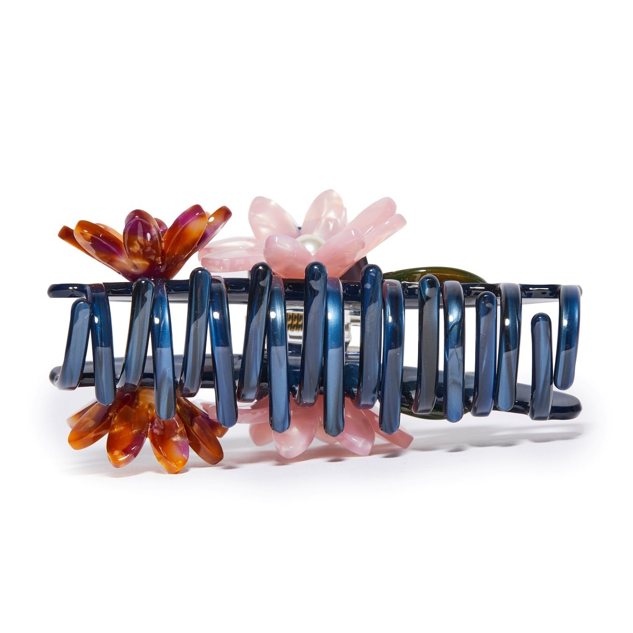 Top-view image of Lele Sadoughi Sunset Fields Petunia Claw Clip