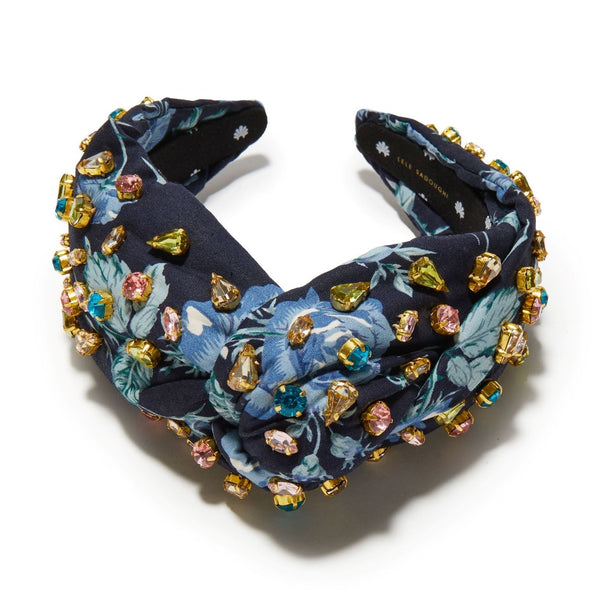 Lele Sadoughi Candy Jeweled Knotted Headband in Turquoise Rainbow Crystal NWT Lele Sadoughi Knotted Headband in Candy Jeweled  main image 4