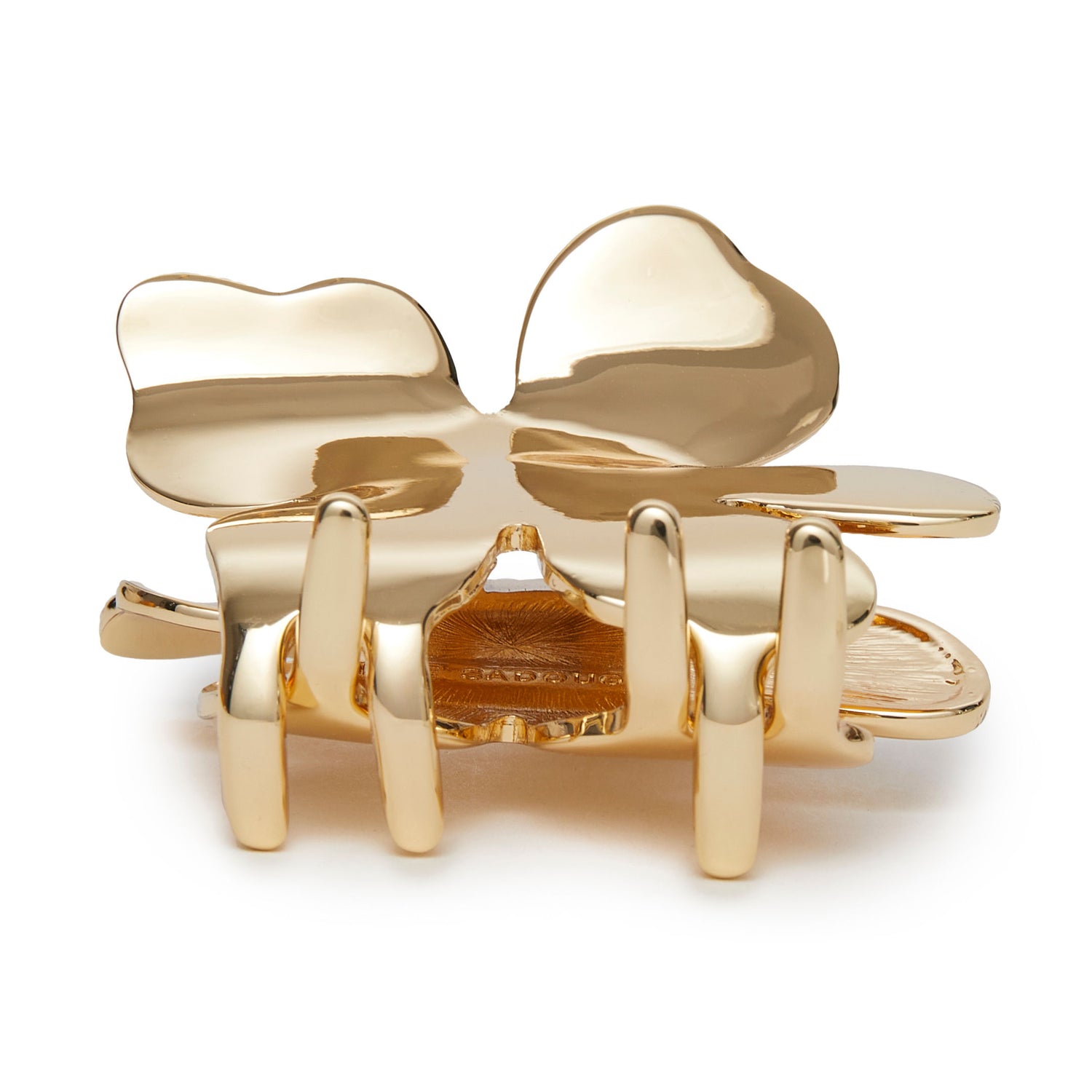 Image of a closed Lele Sadoughi Metal Lily Claw Clip (Limited Edition)