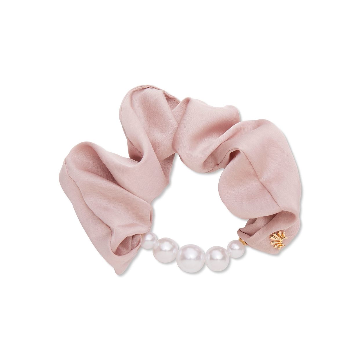 Lele Sadoughi Pearl Silk Scrunchie (Limited Edition) main image