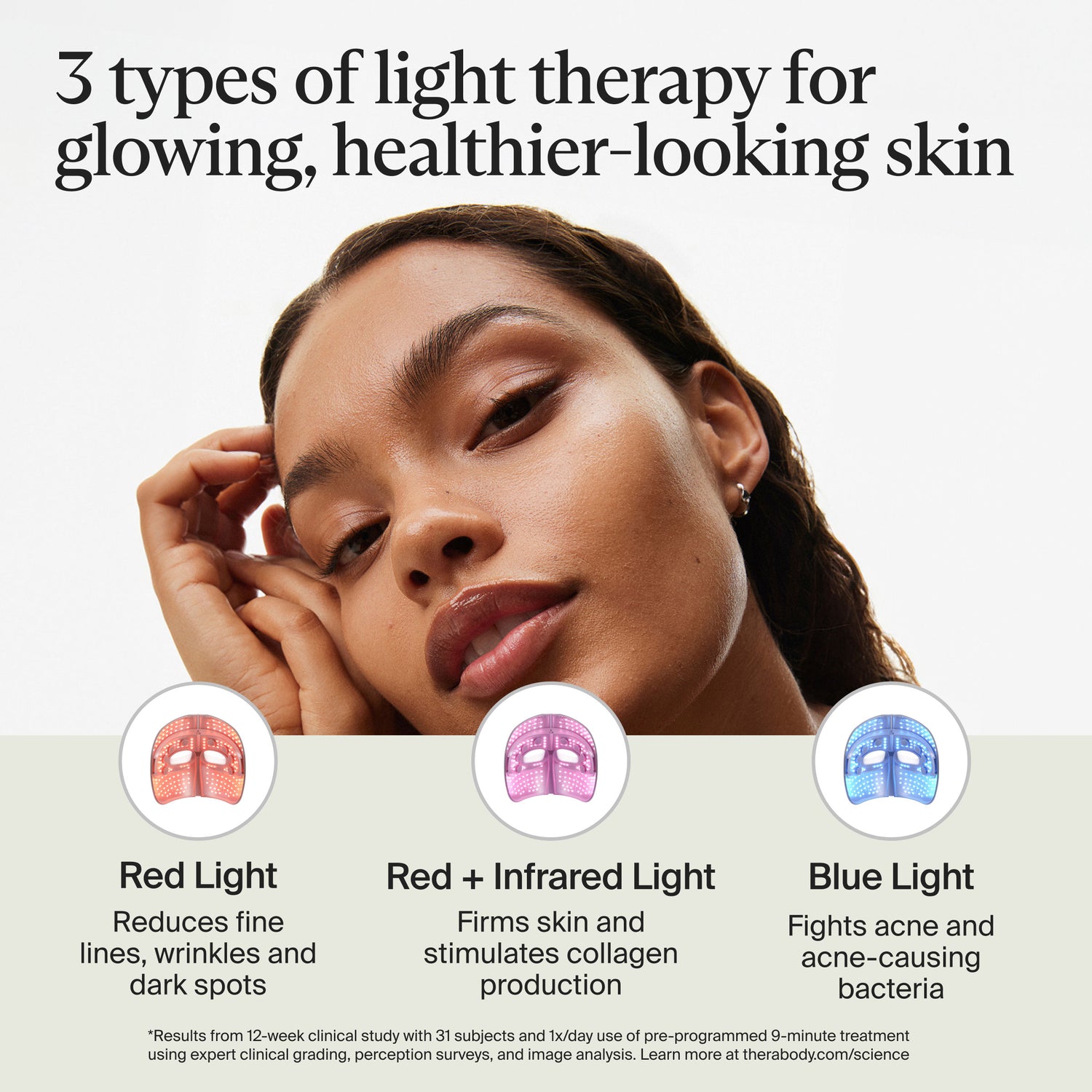Lifestyle image of Therabody TheraFace Mask Glo