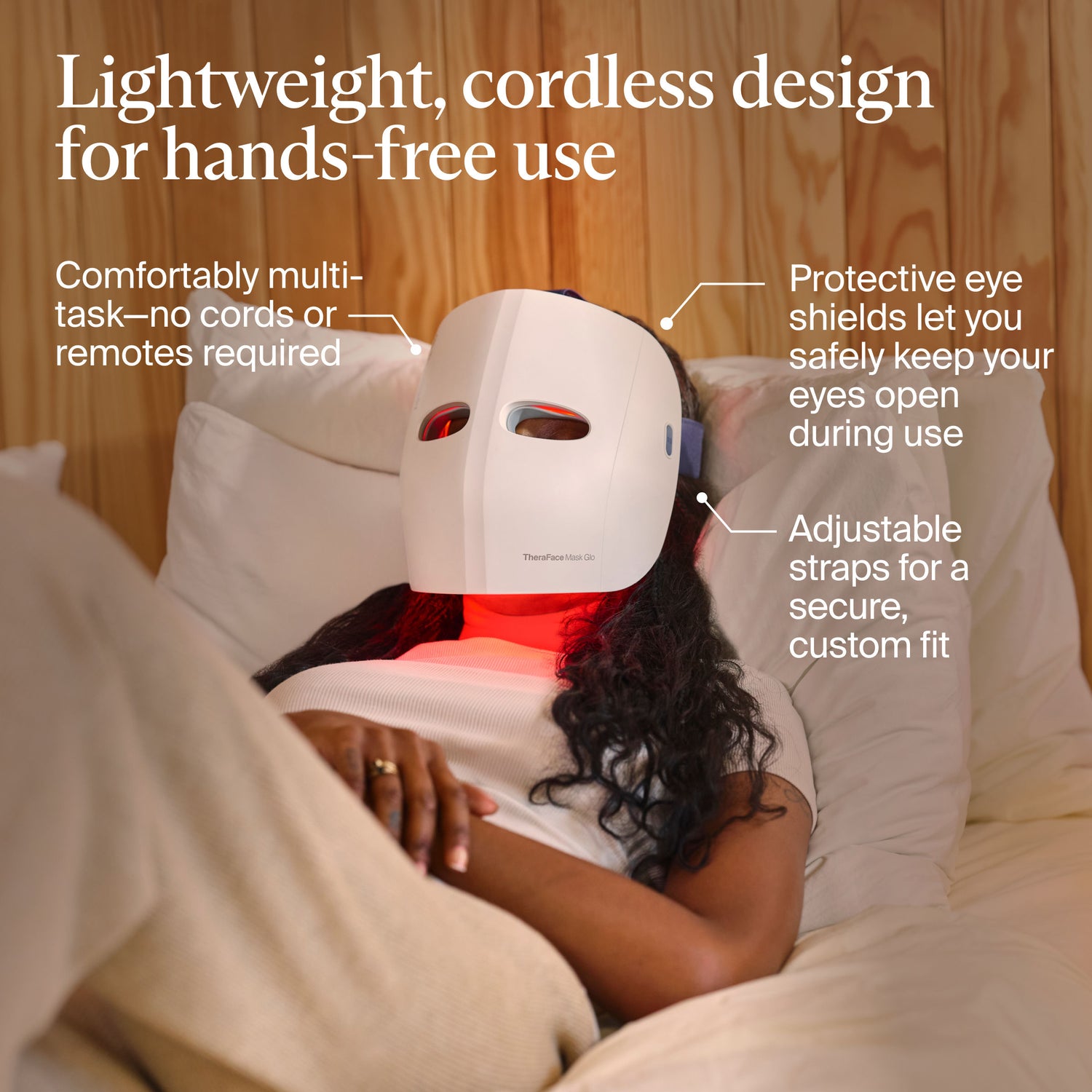 Lifestyle image of Therabody TheraFace Mask Glo