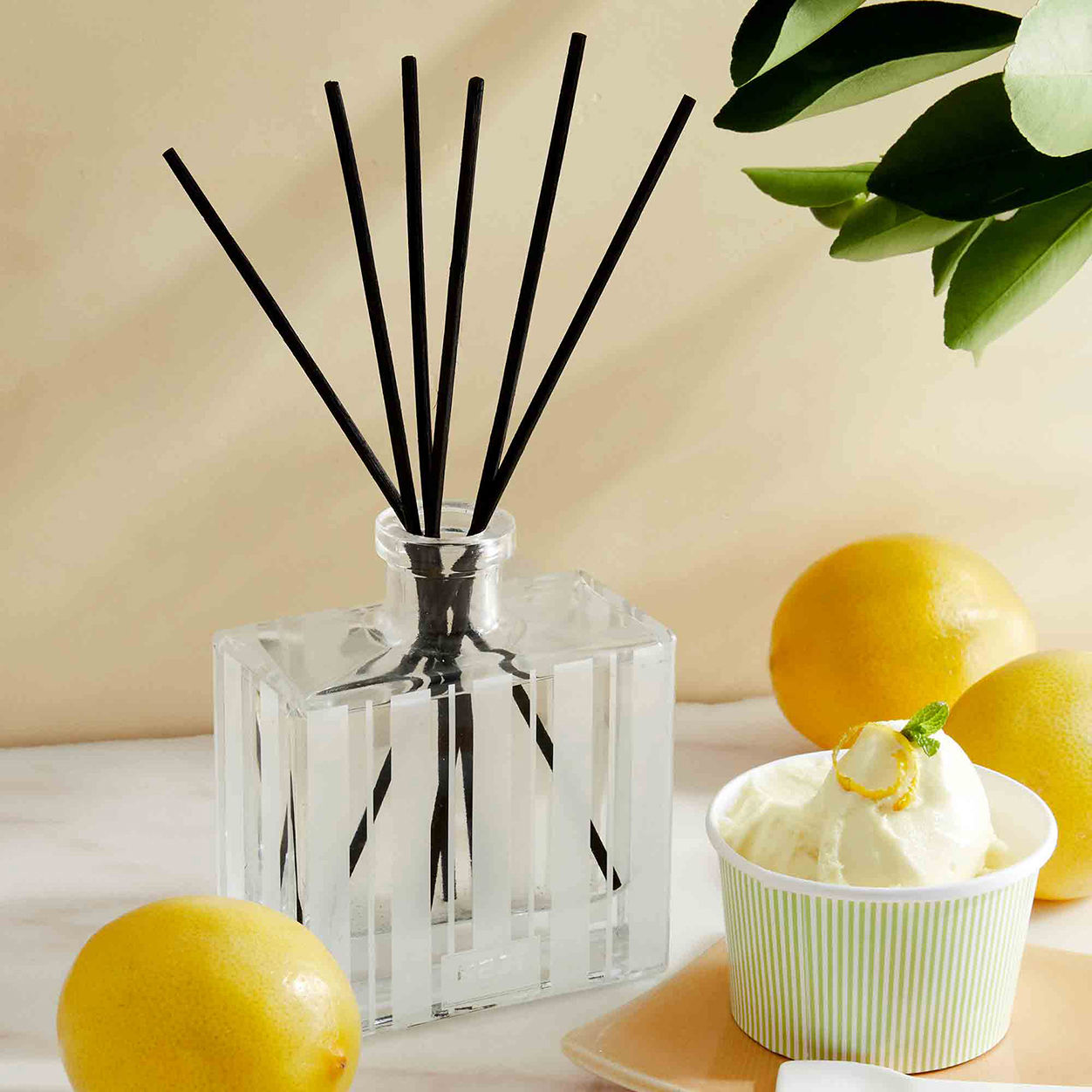 Lifestyle image of Nest Amalfi Lemon and Mint Reed Diffuser