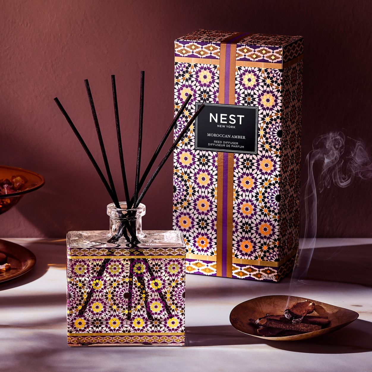 Lifestyle image of Nest Moroccan Amber Specialty Reed Diffuser
