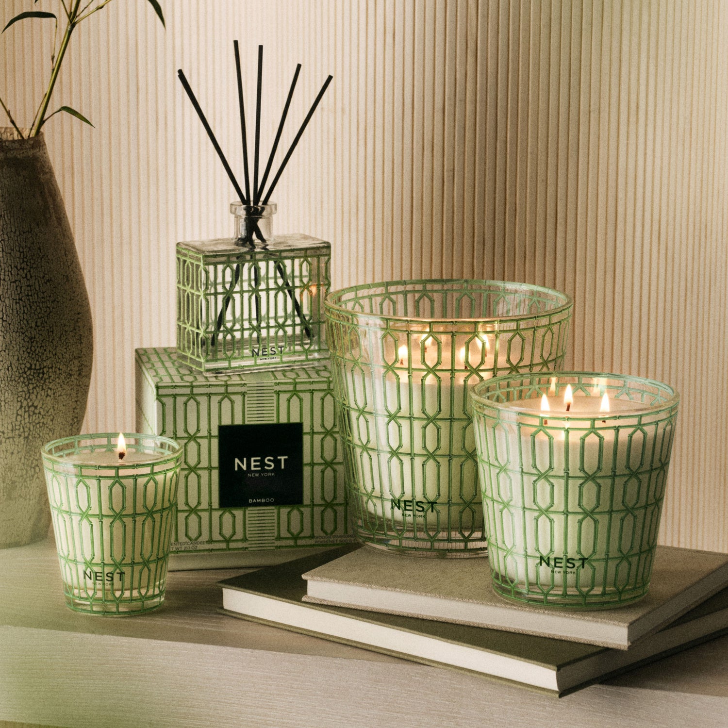 Lifestyle image of Nest Bamboo Decorative Reed Diffuser