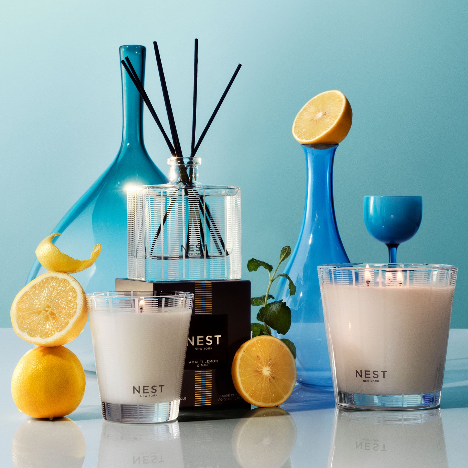 Lifestyle image of Nest Amalfi Lemon & Mint Reed Diffuser