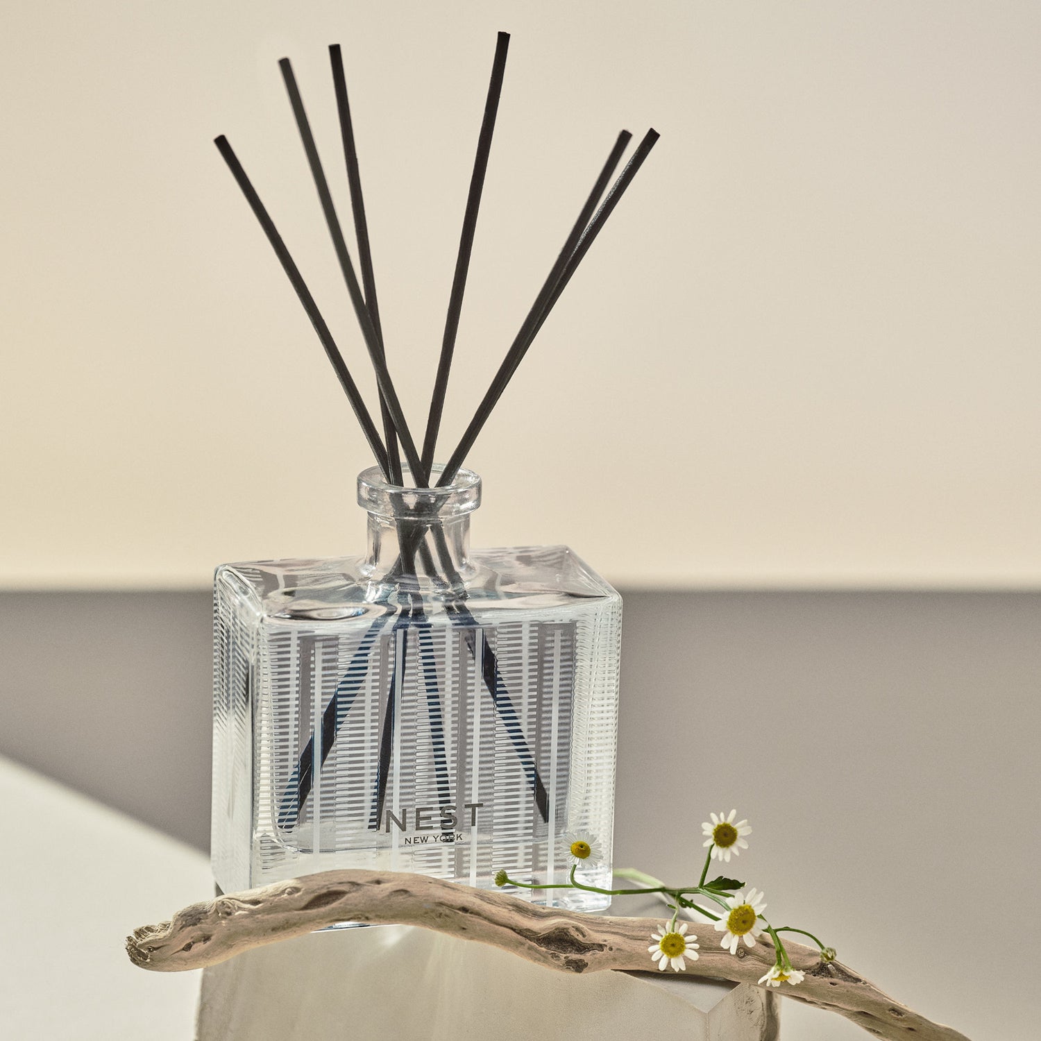 Lifestyle image of Nest Driftwood & Chamomile Reed Diffuser