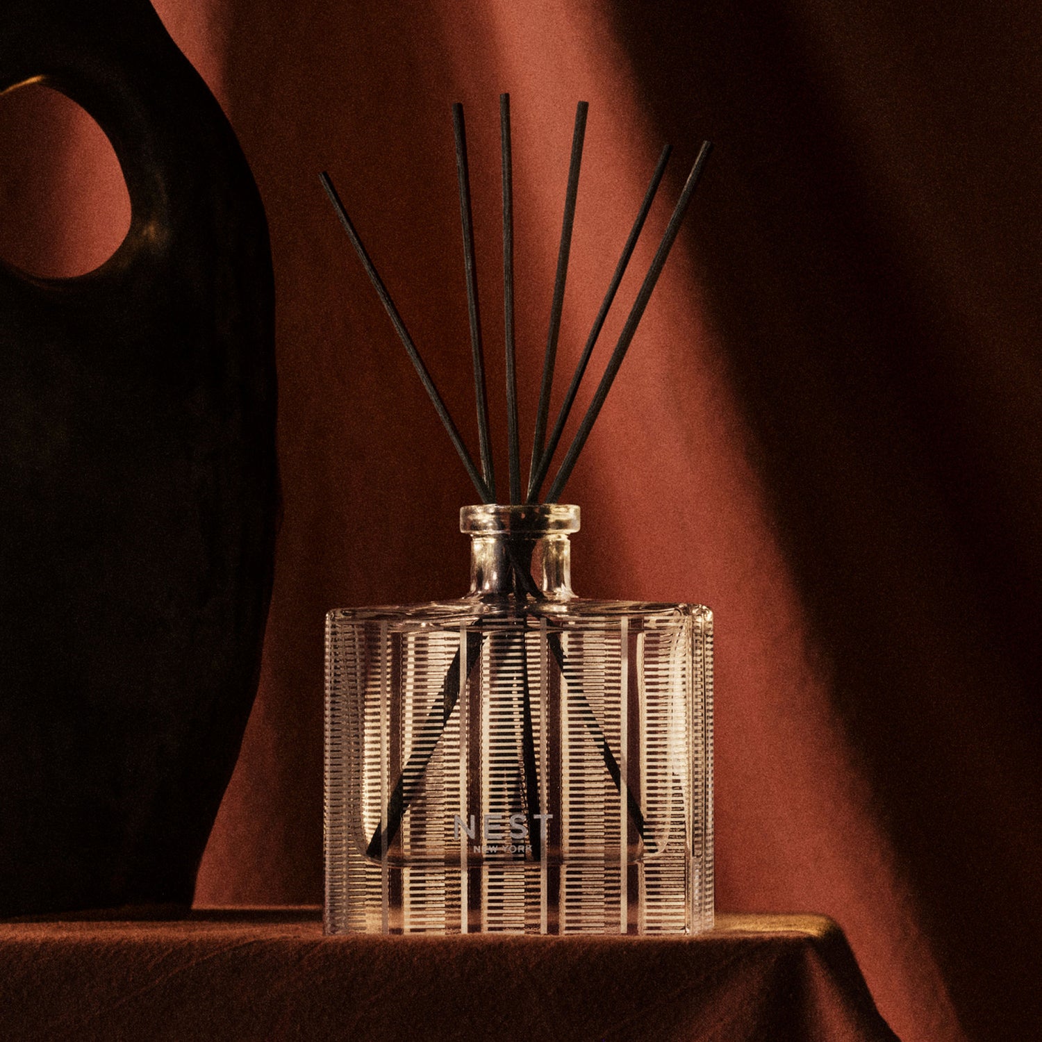 Lifestyle image of Nest Moroccan Amber Reed Diffuser