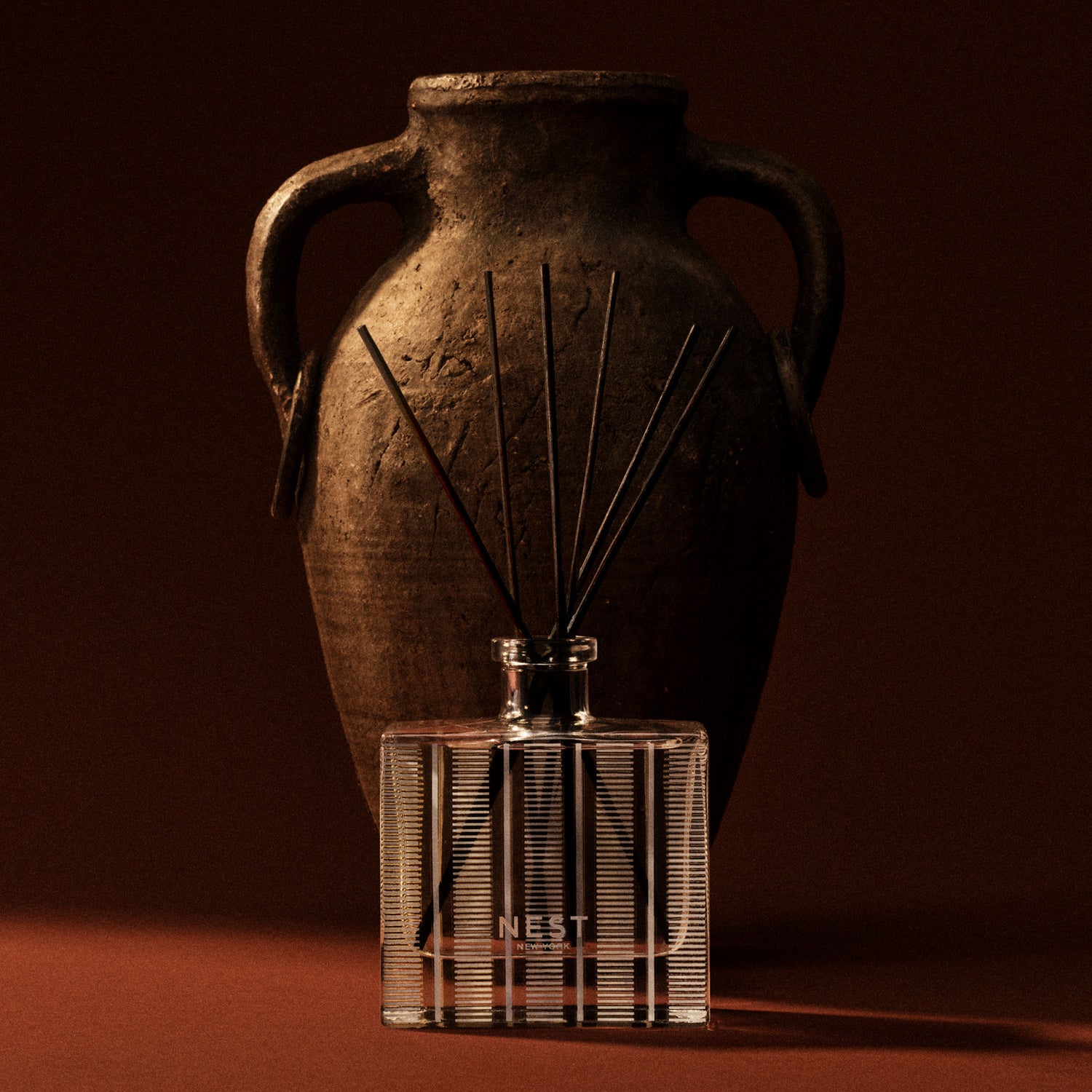 Lifestyle image of Nest Moroccan Amber Reed Diffuser