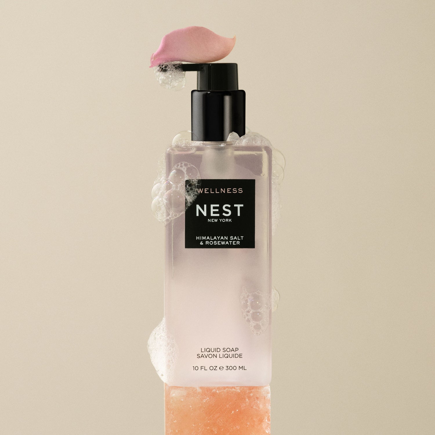 Lifestyle image of Nest Himalayan Salt & Rosewater Liquid Soap