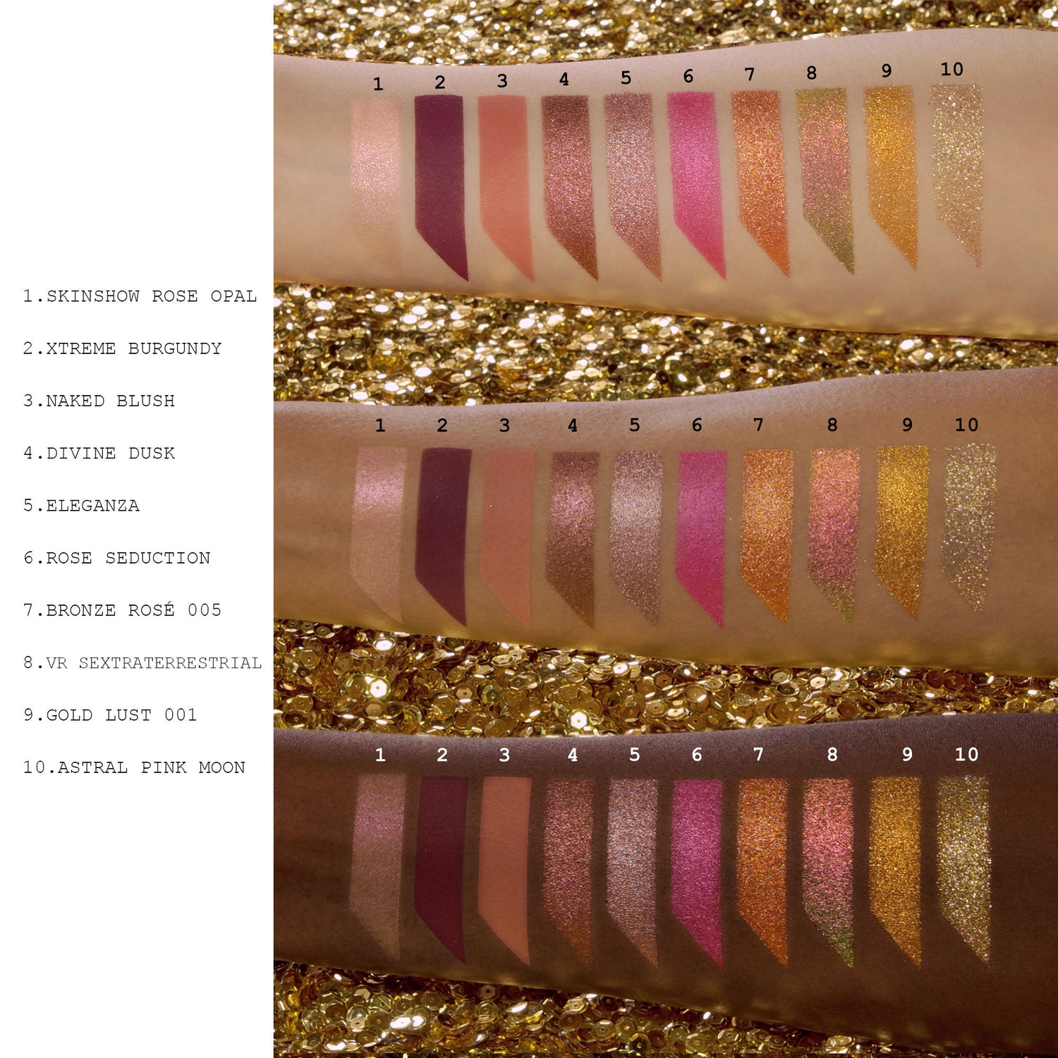Swatch image of Pat McGrath Labs Mothership VIII: Divine Rose II