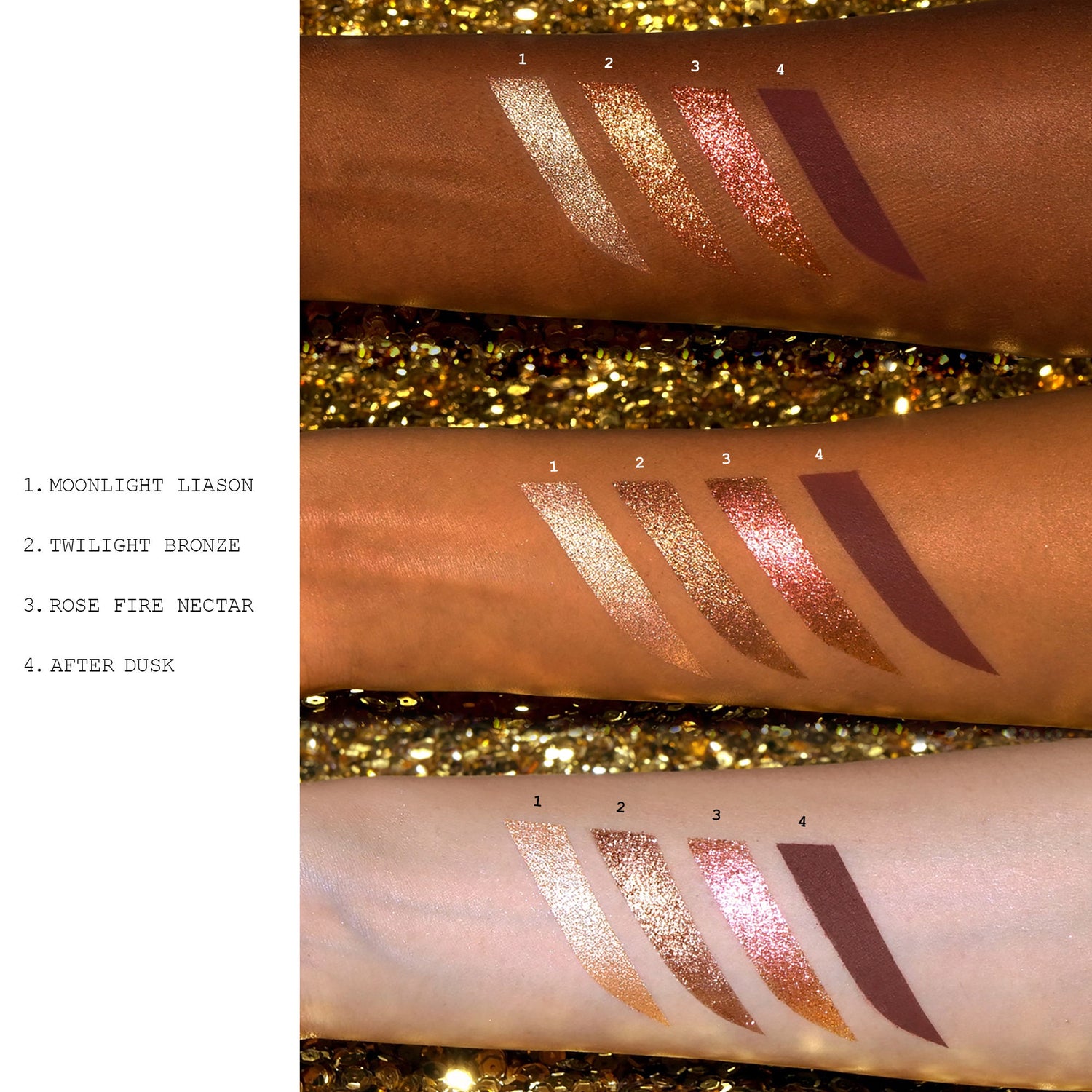 Swatch image of Pat McGrath Labs Venus In Fleurs Luxe Quad: Voyeuristic Vixen