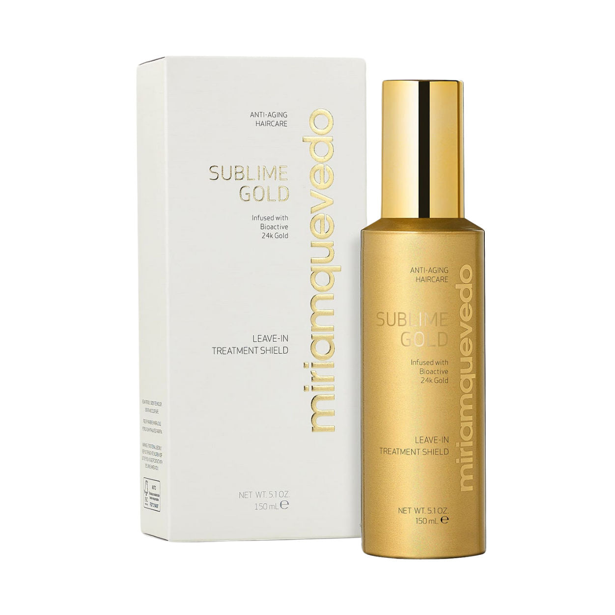 Image of the Miriam Quevedo Sublime Gold Leave-In Treatment Shield box