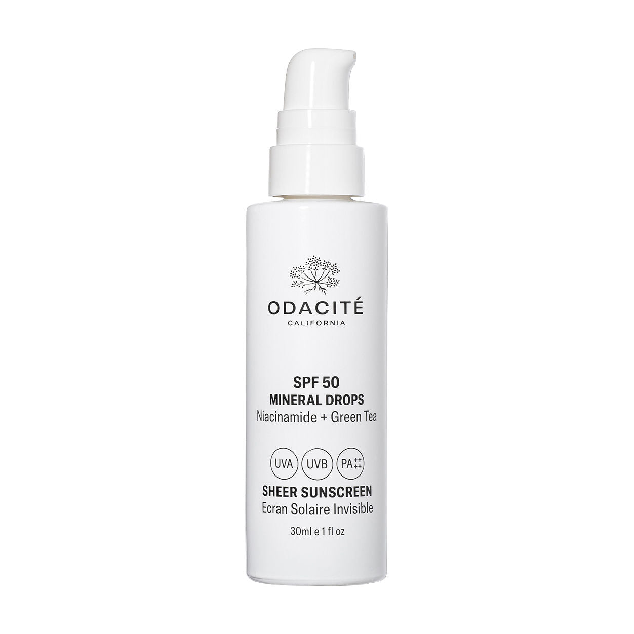 Odacité Sheer Sunscreen Mineral Drops SPF 50 main image