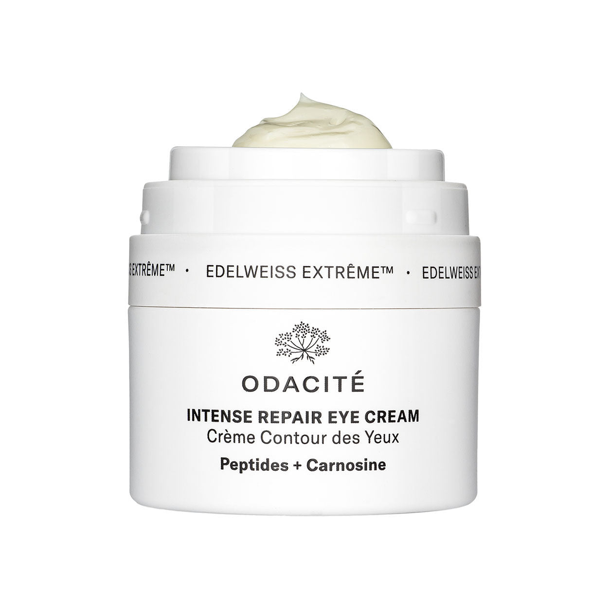 Image of an open Odacité Edelweiss Extrême Intense Repair Eye Cream
