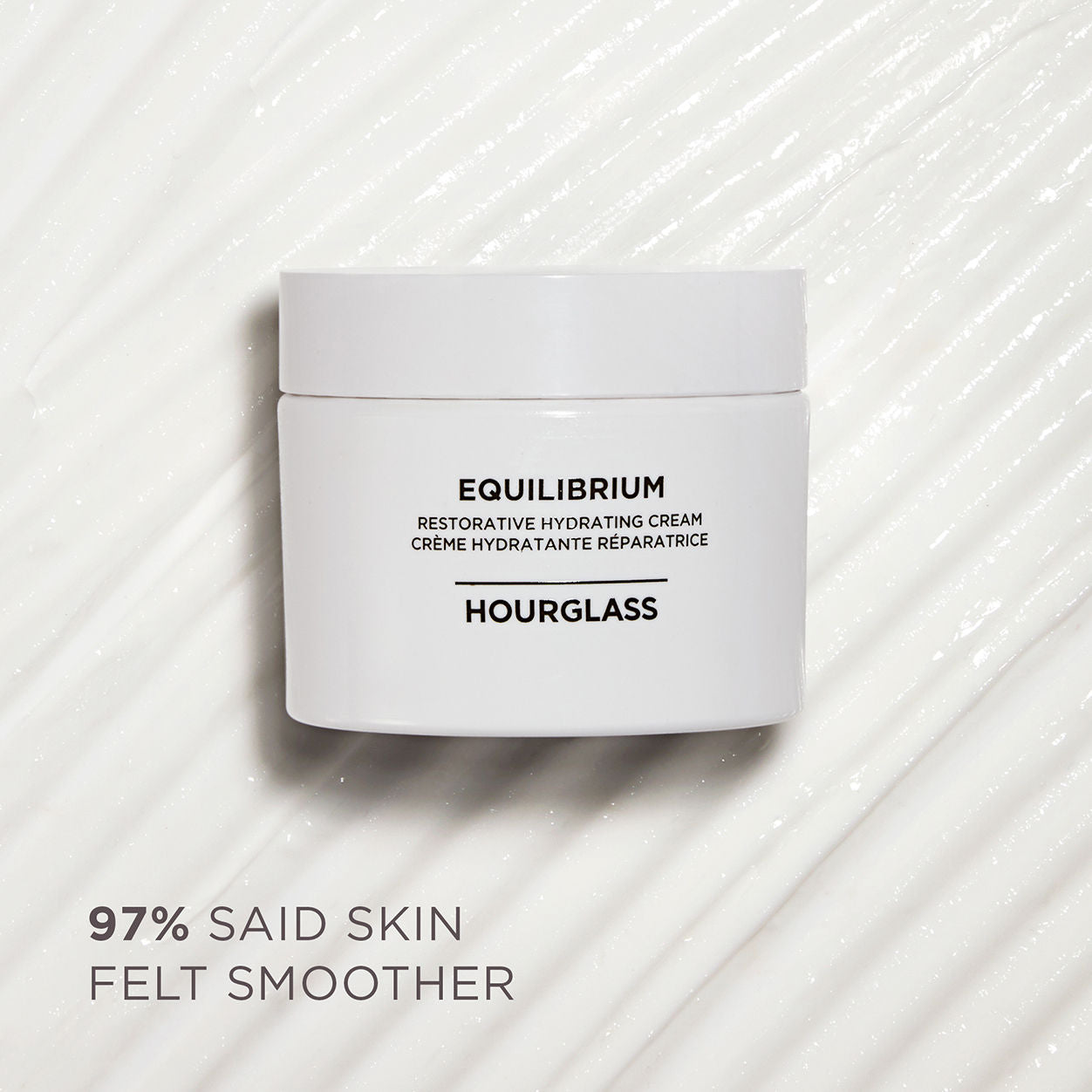 Lifestyle image of Hourglass Equilibrium Restorative Hydrating Cream