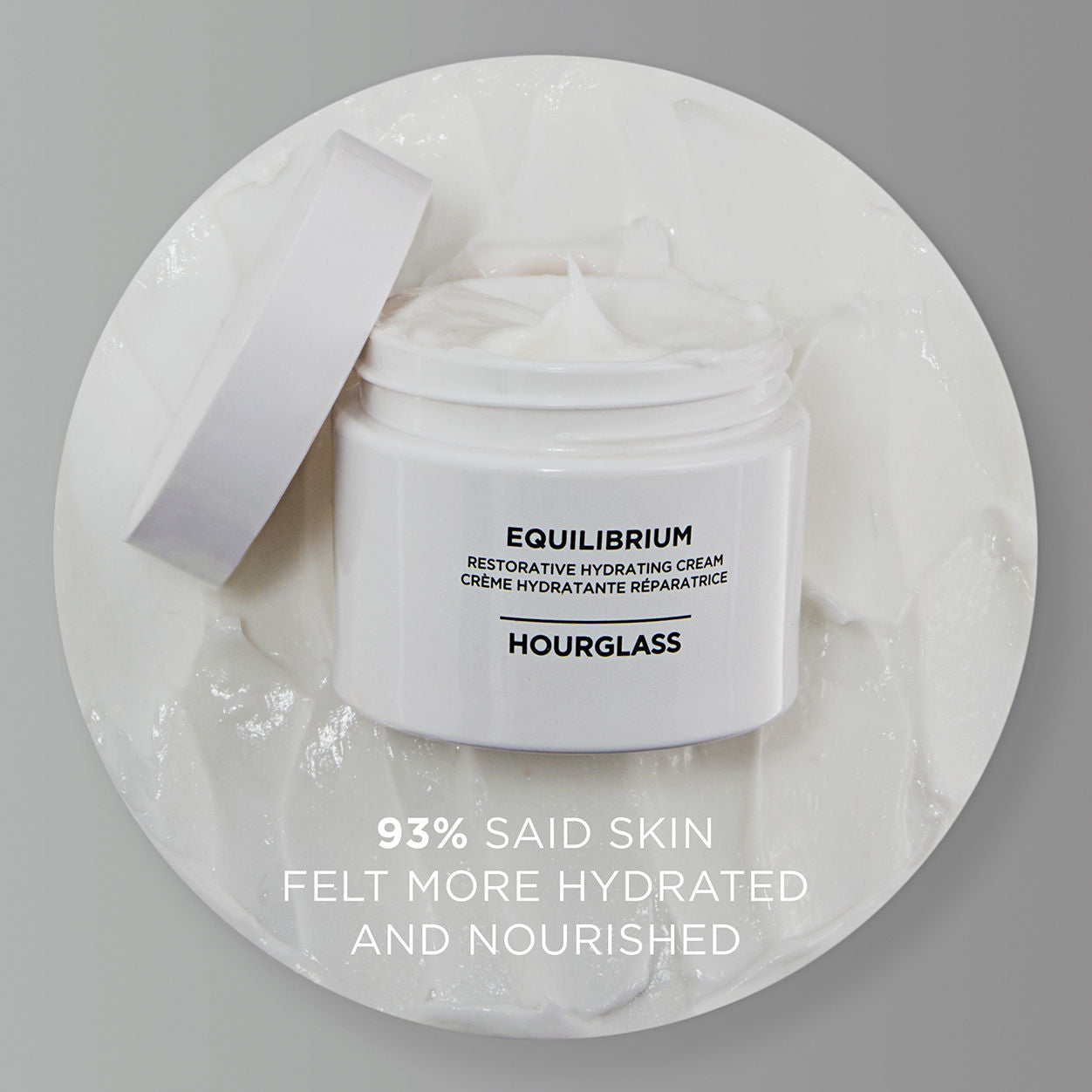 Lifestyle image of Hourglass Equilibrium Restorative Hydrating Cream