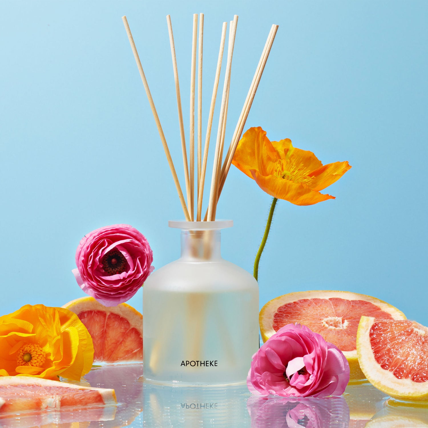 Lifestyle image of Apotheke Sea Salt Grapefruit Reed Diffuser