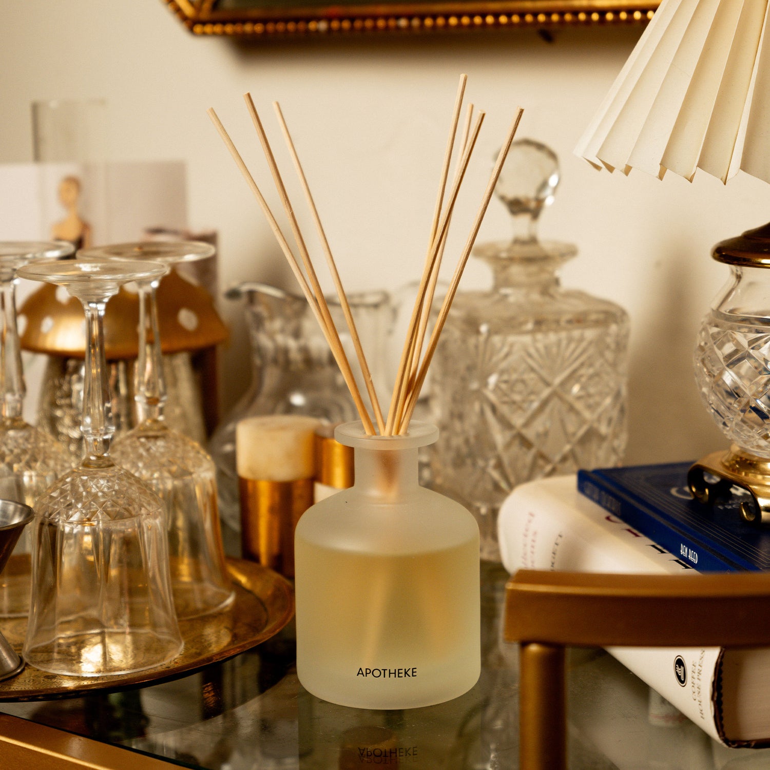 Lifestyle image of Apotheke Sea Salt Grapefruit Reed Diffuser