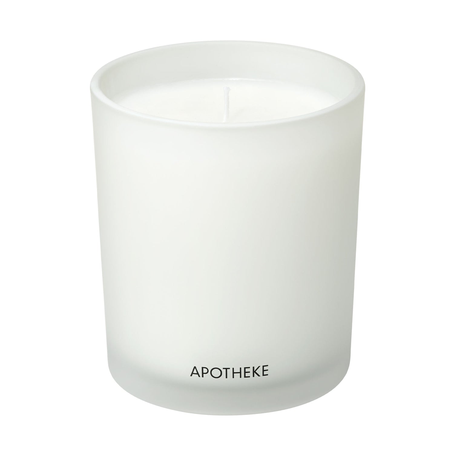 Image of an open Apotheke Sea Salt Grapefruit Classic Scented Candle