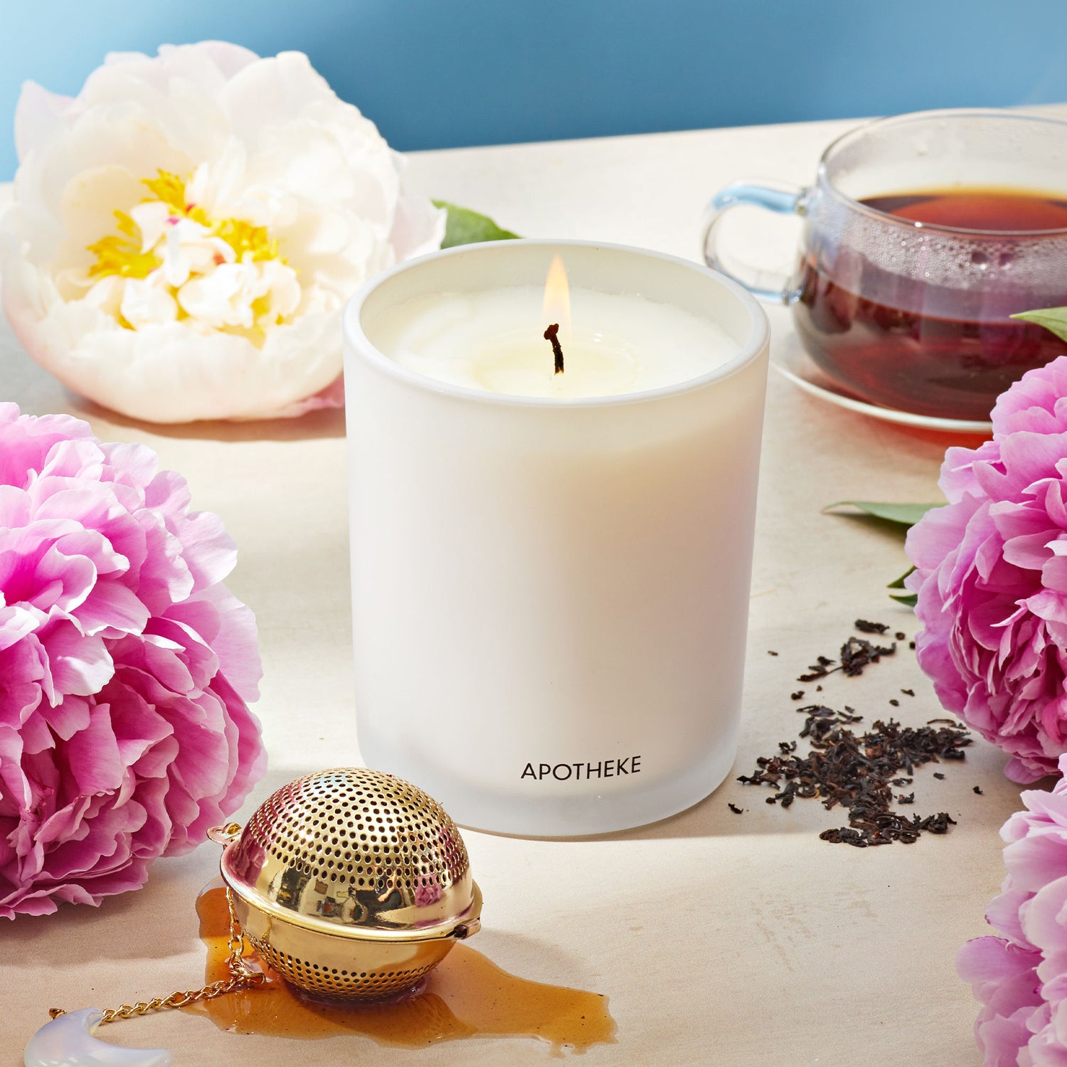 Lifestyle image of Apotheke Earl Grey Bitters Classic Scented Candle