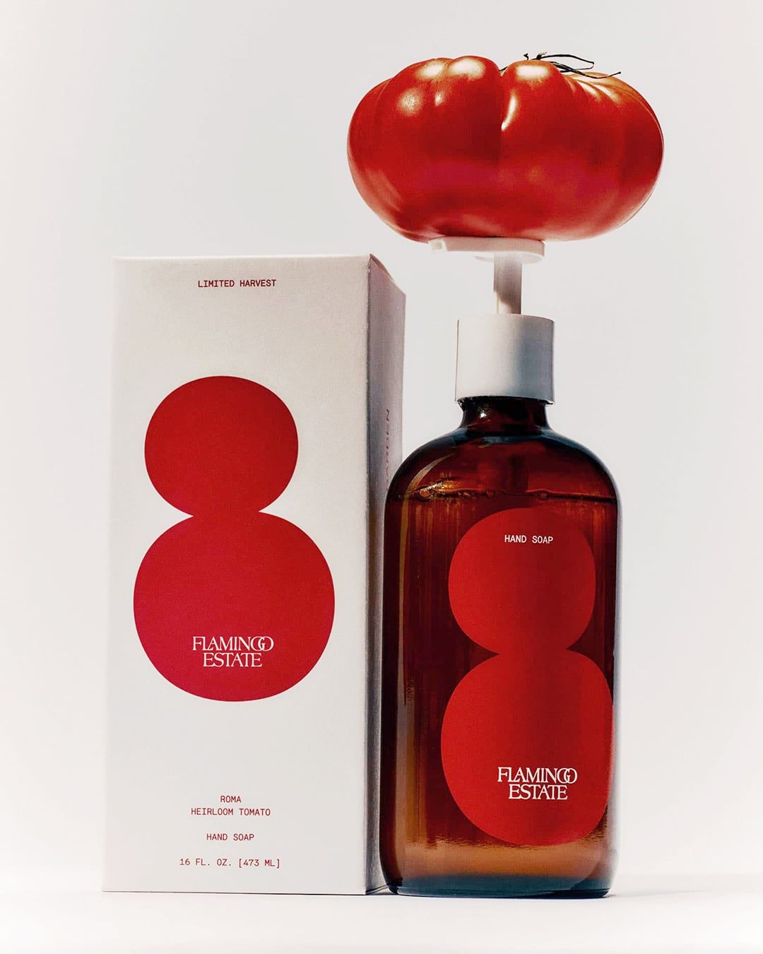 Image of the Flamingo Estate Roma Heirloom Tomato Hand Soap box