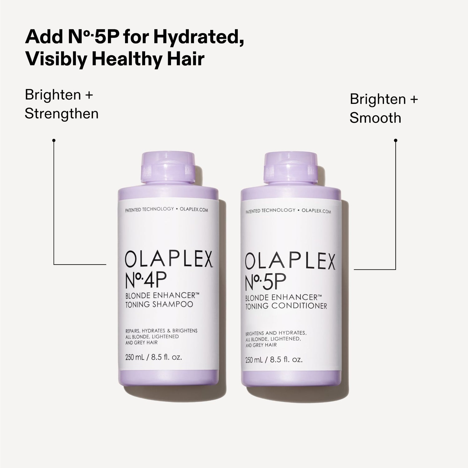 Lifestyle image of Olaplex No.4P Blonde Hair Hydrating & Brightening Purple Toning Shampoo