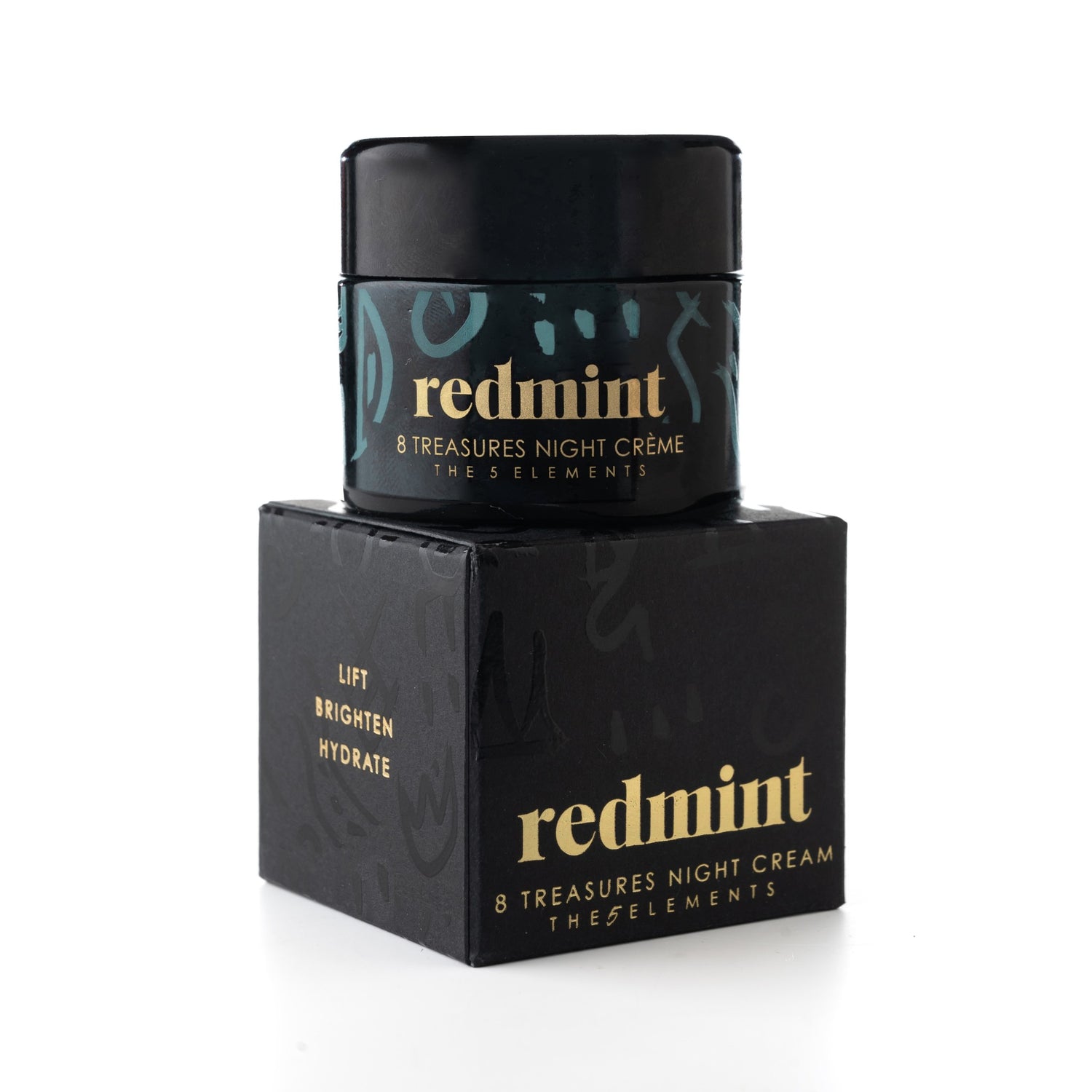 Redmint 8 Treasures Night Crème closed container image.