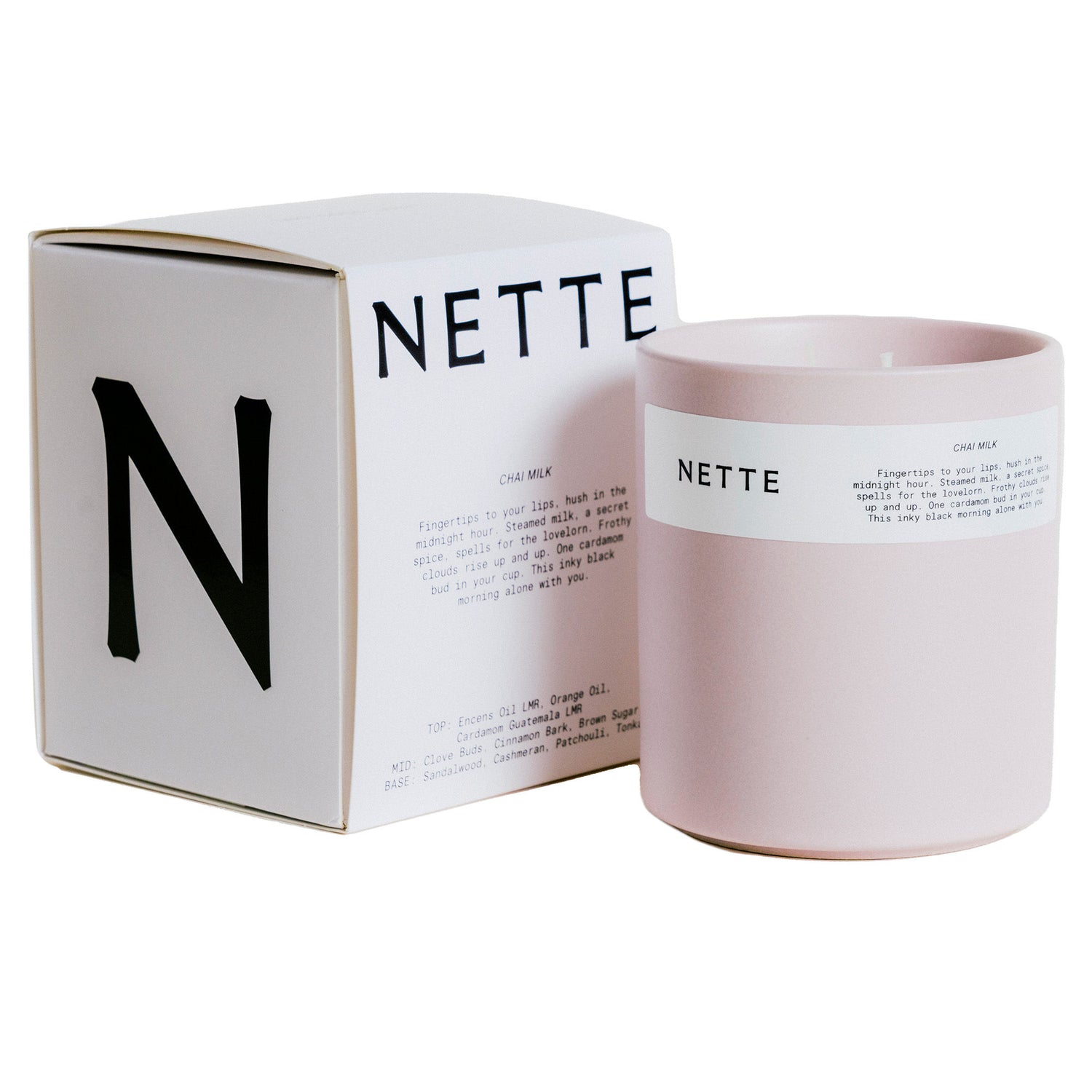 Image of the Nette Chai Milk Candle box
