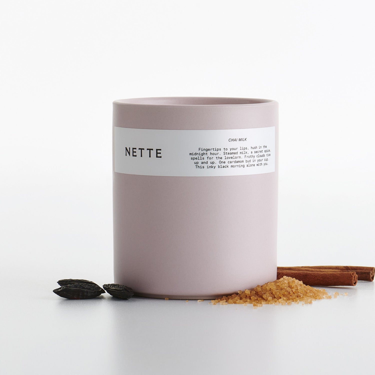 Lifestyle image of Nette Chai Milk Candle
