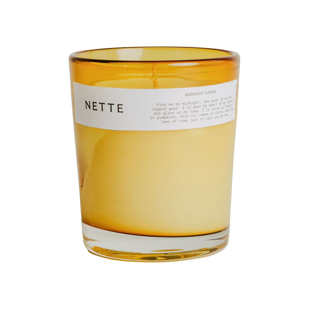 Image of an open Nette Midnight Strike Candle