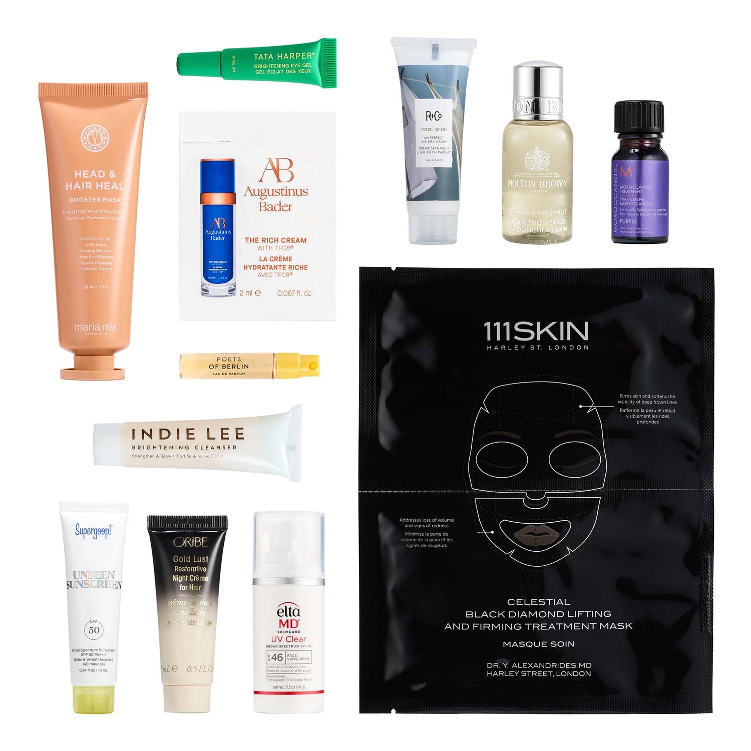 Image of an open Bluemercury 12-Piece Summer Shopping Party Gift